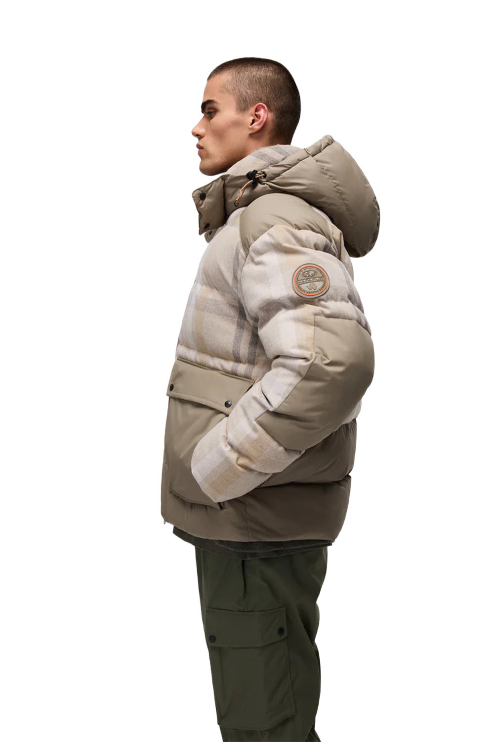 Napapijri-Napapijri ThermoFibre® Tires Puffer CORDURA® Jacket Yeşil Erkek Mont-Mont-6-Milagron.com