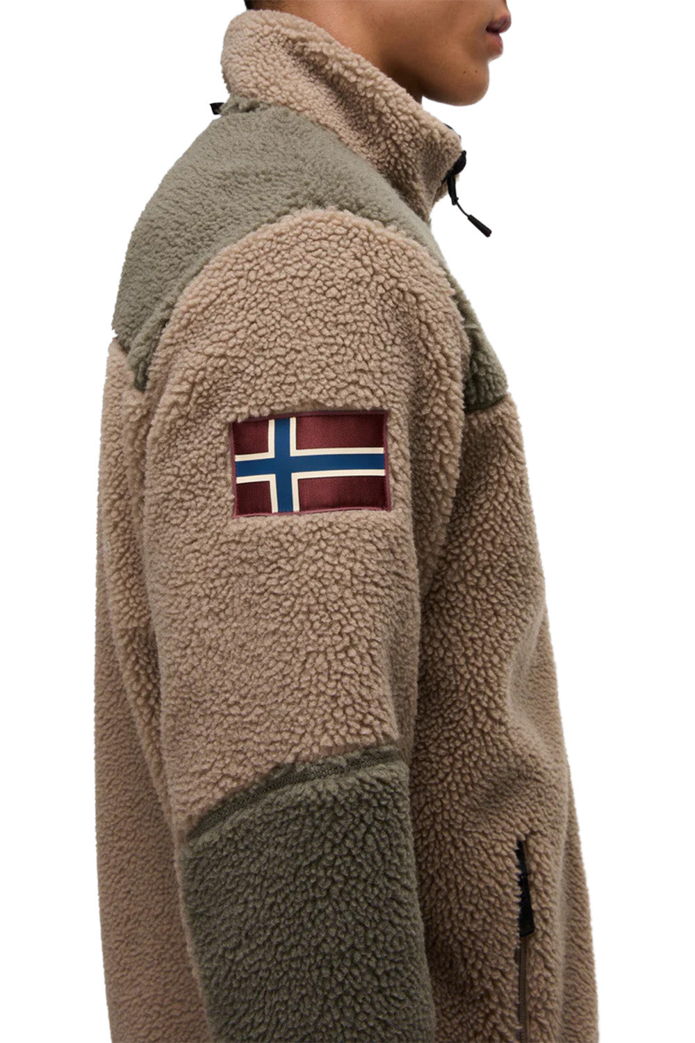 Napapijri-Yupik Fzh 3 Yeşil Peluş Mont-Mont-4-Milagron.com