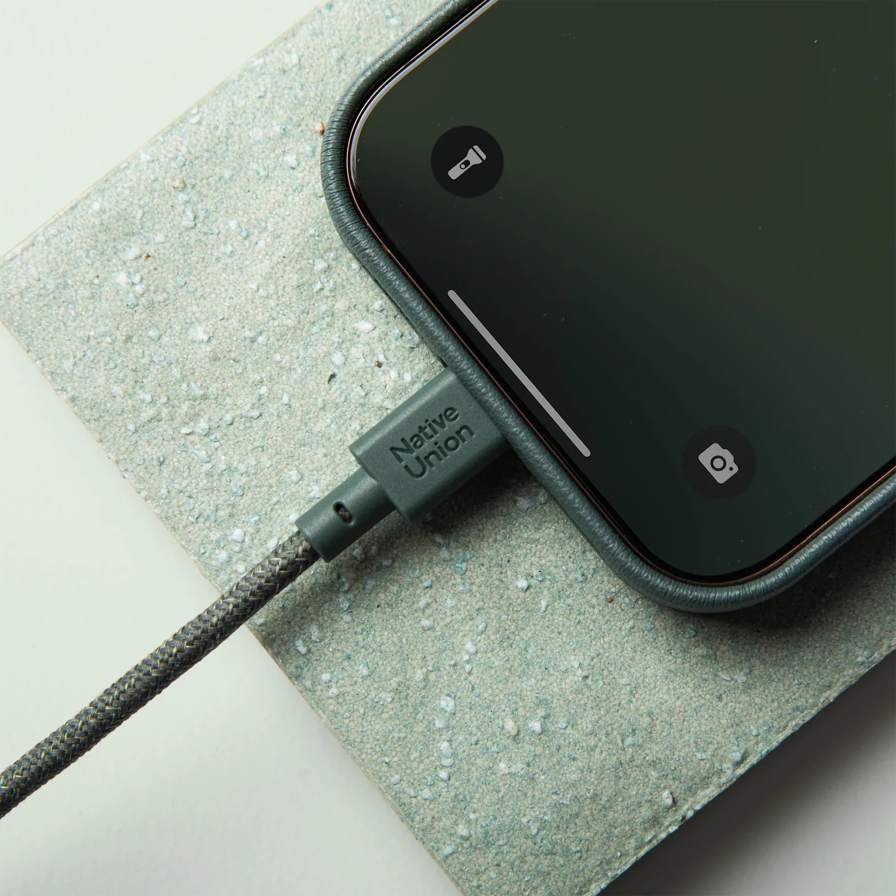 Native Union Belt Cable-Type-C-C Slate Green 1.2M Şarj Kablosu