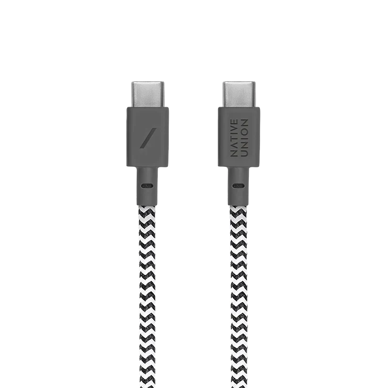 Native Union Belt Cable-Type-C-C Zebra 1.2M Şarj Kablosu