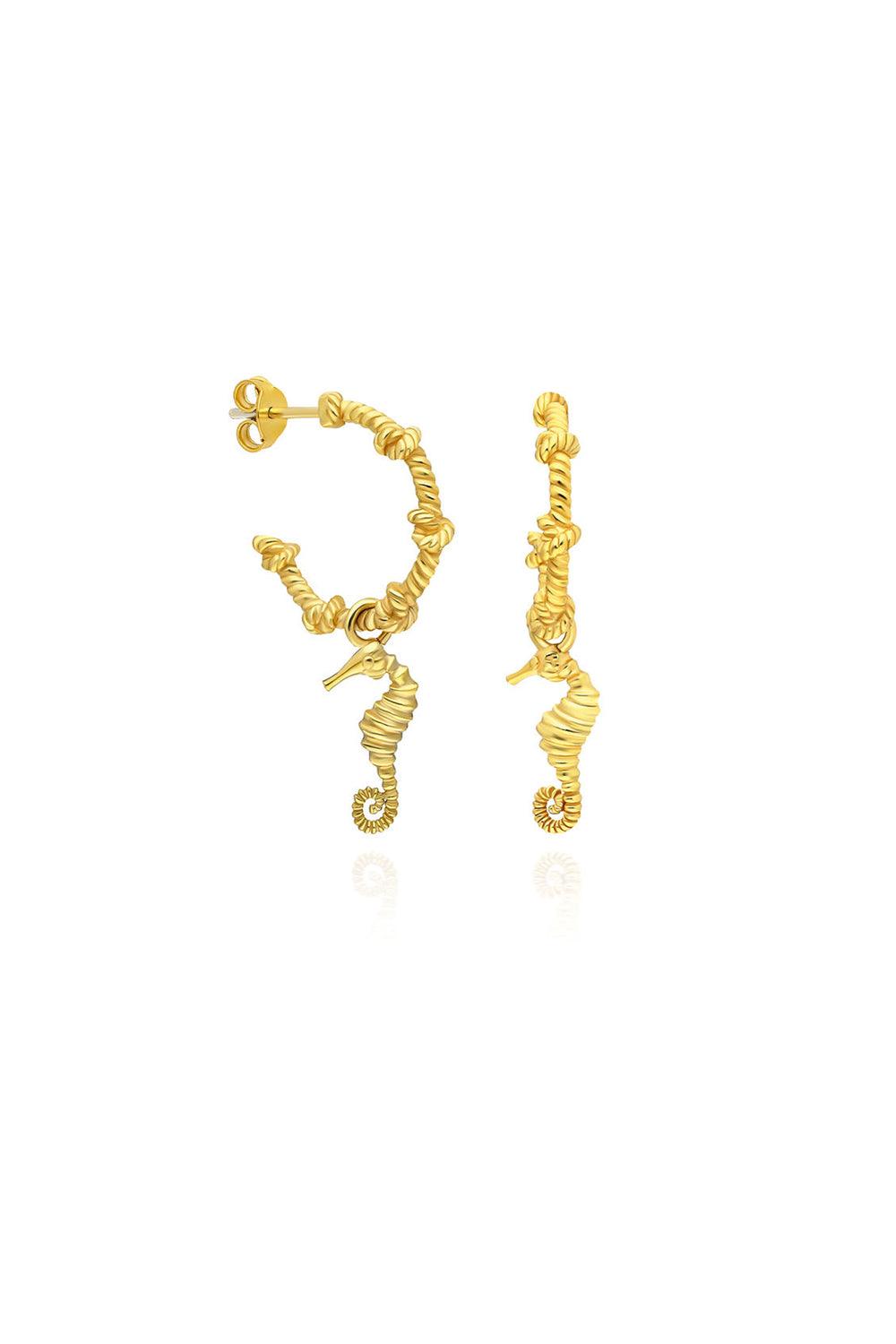 Nayra Jewelry-Sea Horse Küpe-Küpe-1-Milagron.com