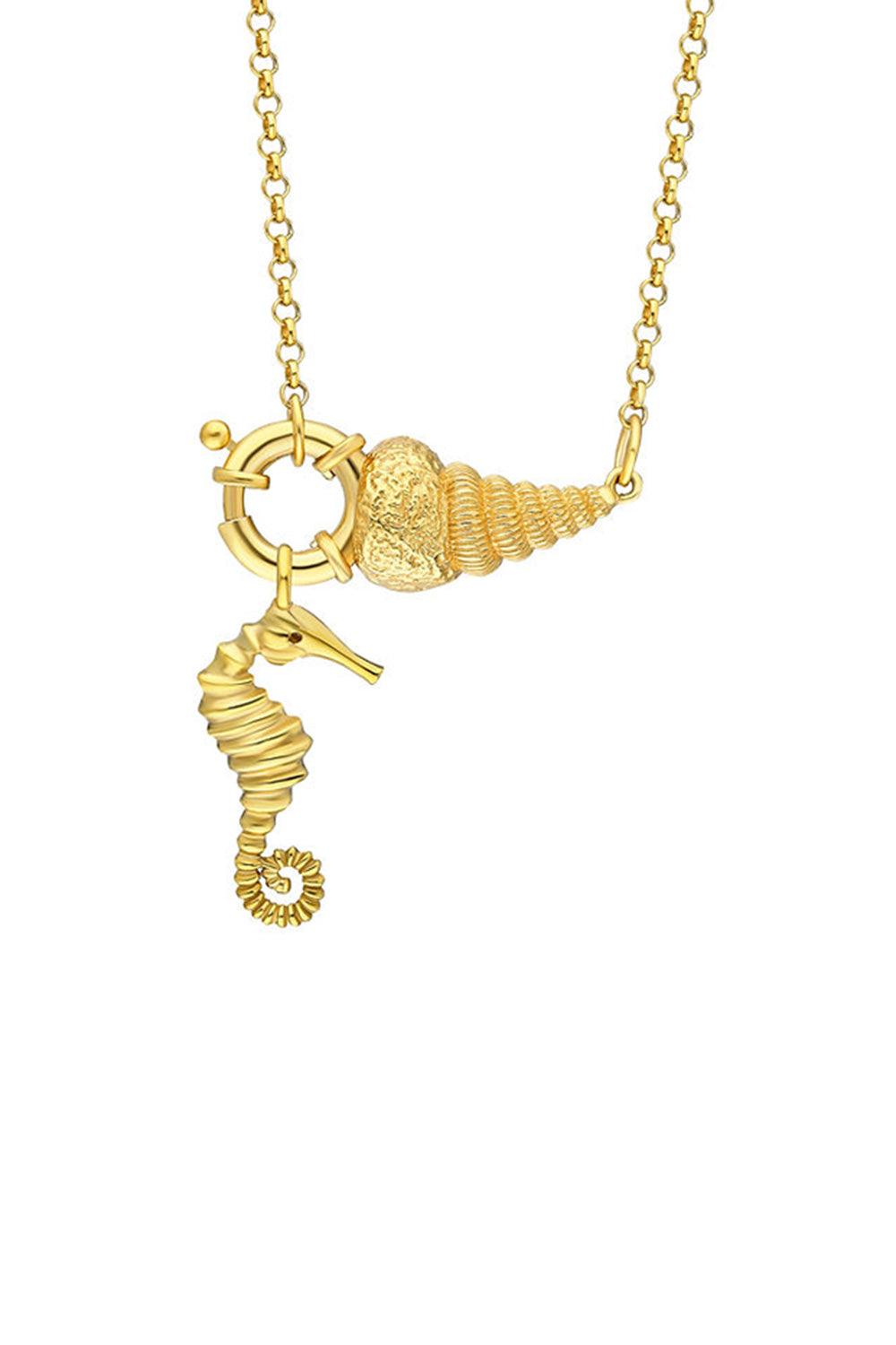 Nayra Jewelry-Shell We Dance Sea Horse Kolye-Kolye-1-Milagron.com