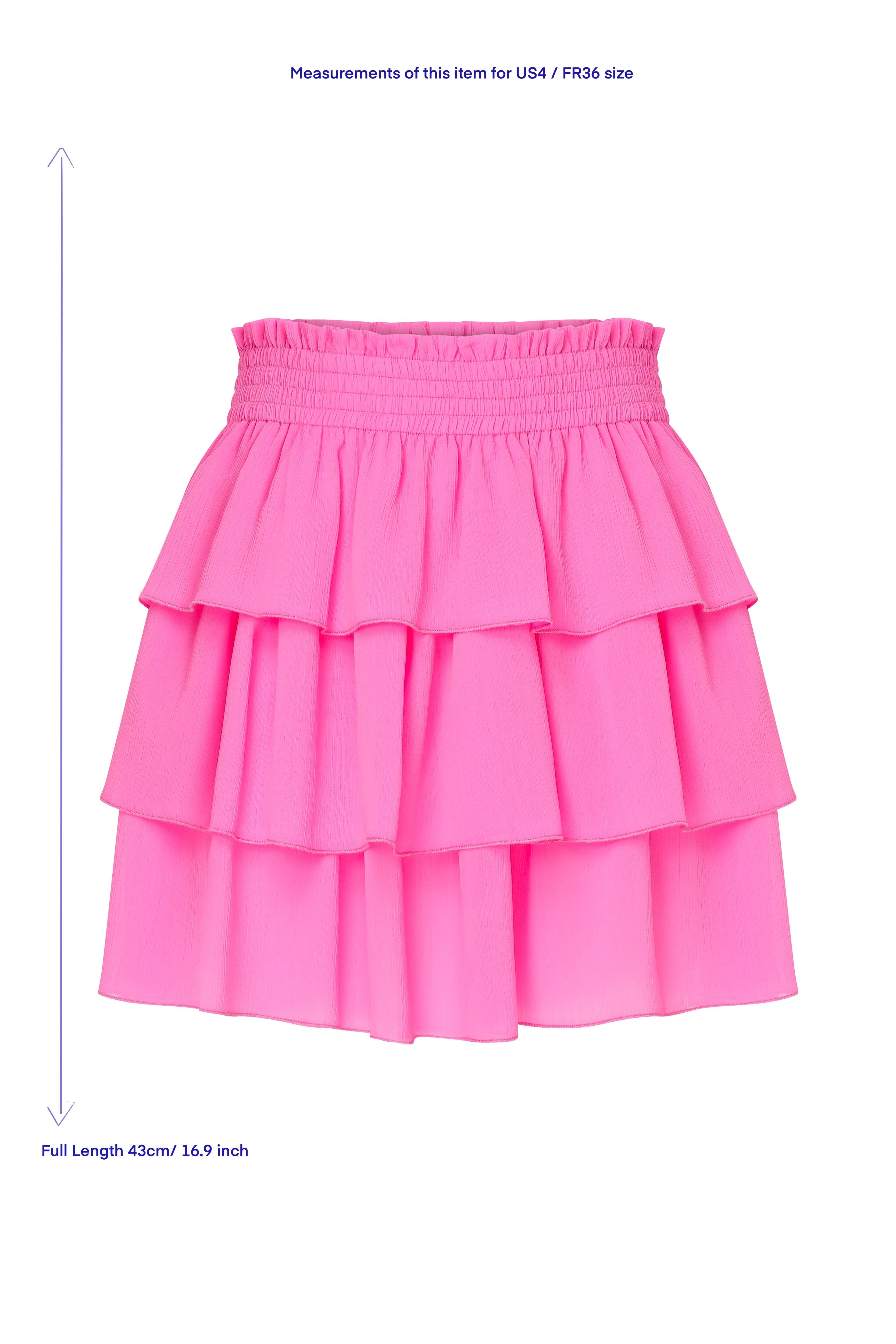 Nazlı Ceren-Amy Mini Etek Pembe-Etek-6-Milagron.com