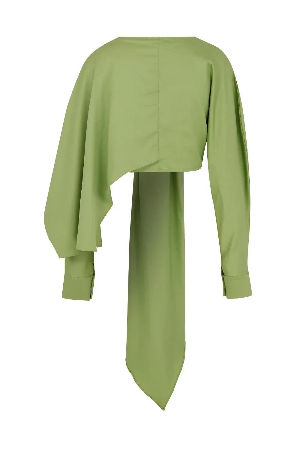 Nazlı Ceren-Angy Asimetrik Bluz Yeşil-Bluz-2-Milagron.com
