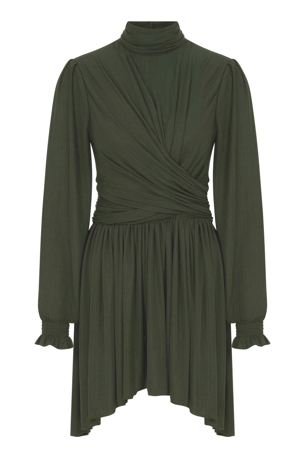 Nazlı Ceren-Austin Mini Elbise Khaki-Elbise-1-Milagron.com