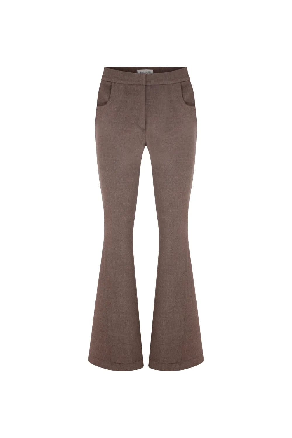 Nazlı Ceren-Avrell Kaşmir Pantolon Dark Brown-Pantolon-1-Milagron.com