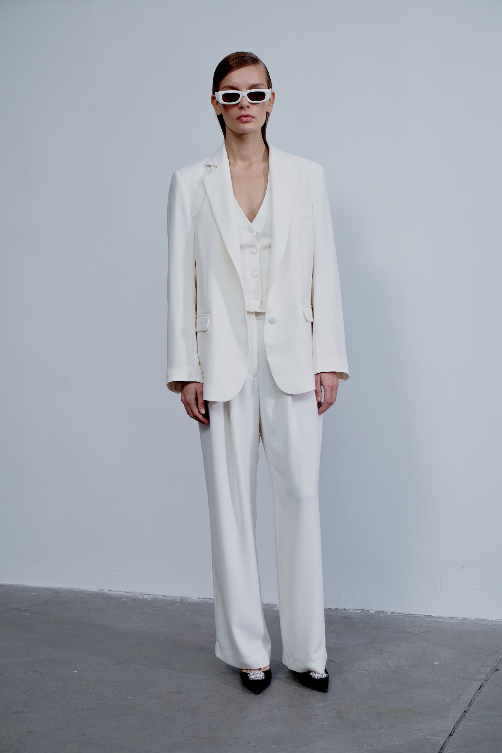 Boxy Blazer Beyaz