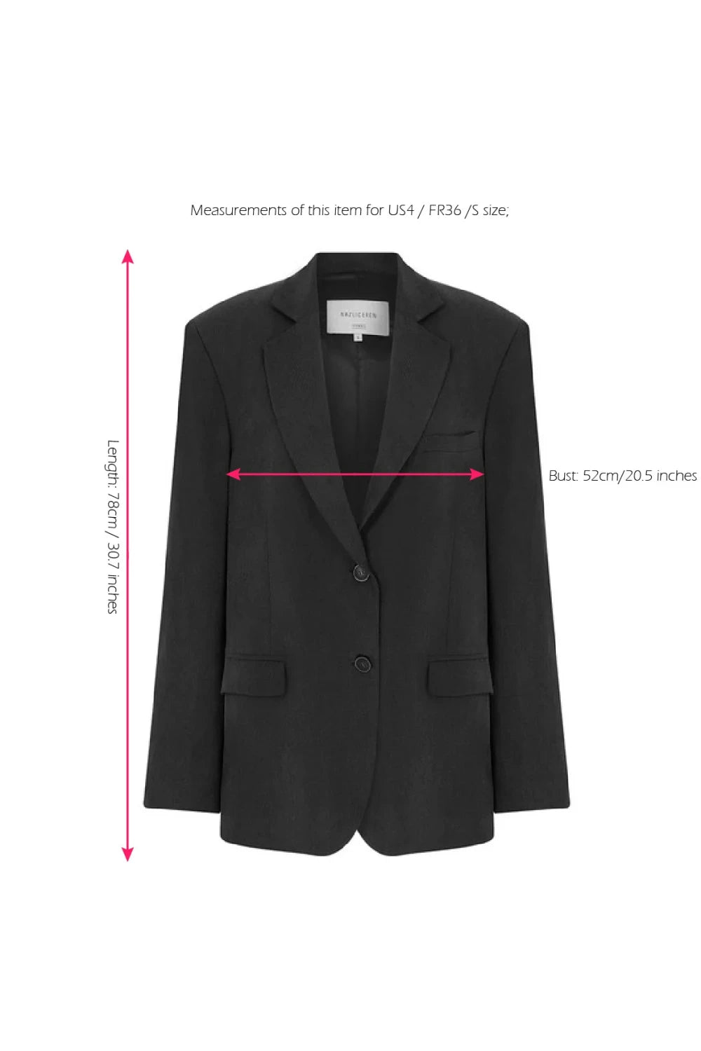Nazlı Ceren-Boxy Blazer Siyah-Ceket-3-Milagron.com