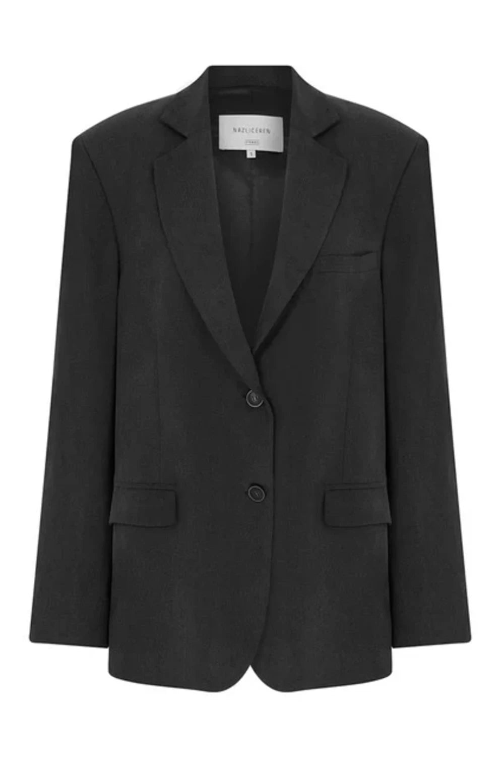 Nazlı Ceren-Boxy Blazer Siyah-Ceket-4-Milagron.com
