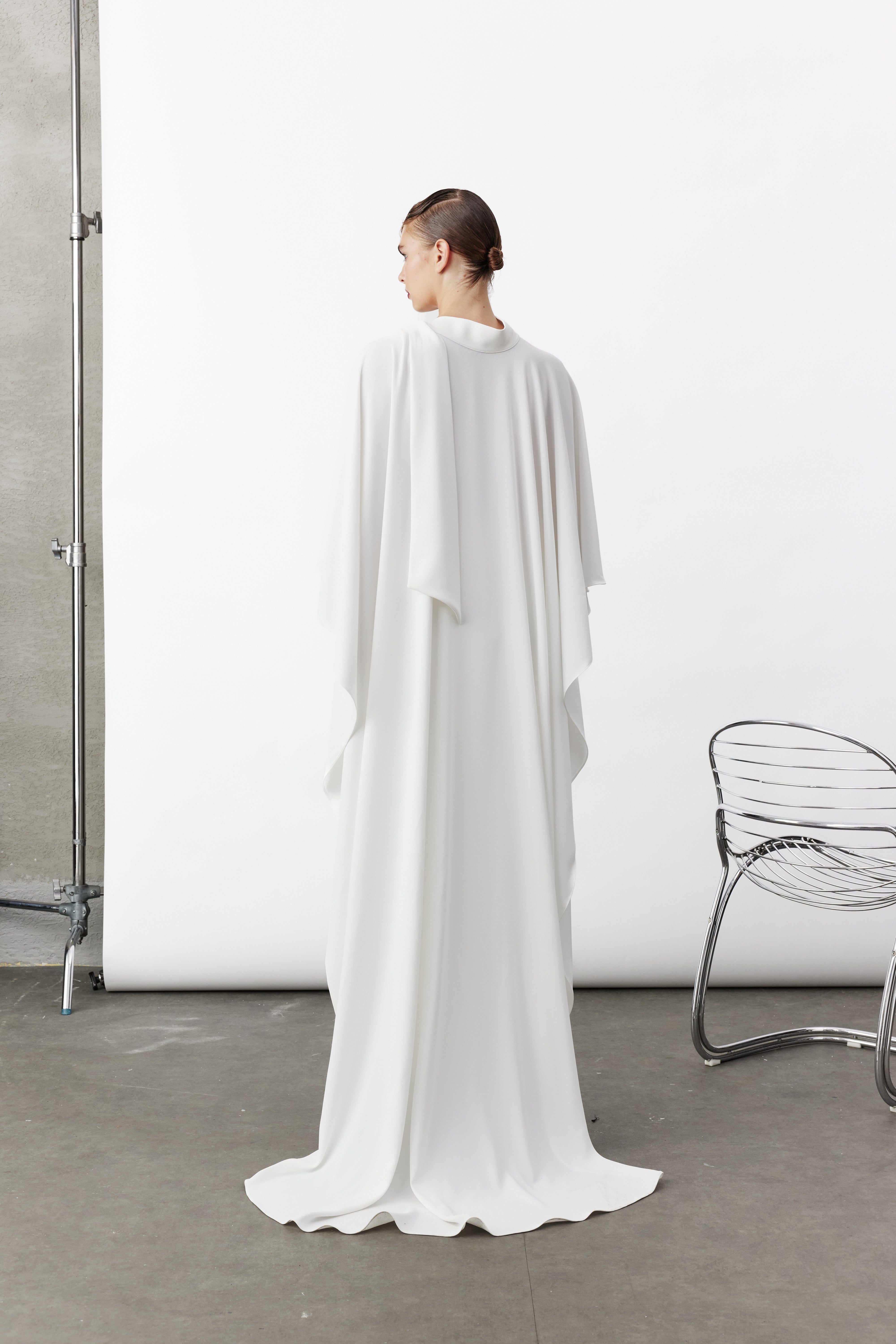 Nazlı Ceren-Caro Krep Pelerin-Blouse-2-Milagron.com