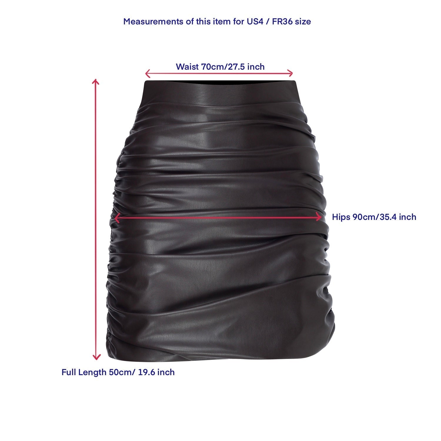 Nazlı Ceren-Chels Vegan Deri Mini Etek Burnt Green-Etek-4-Milagron.com