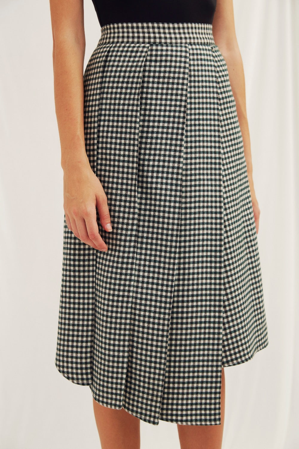 Nazlı Ceren-Eliza Asimetrik Yün Etek-Etek-3-Milagron.com