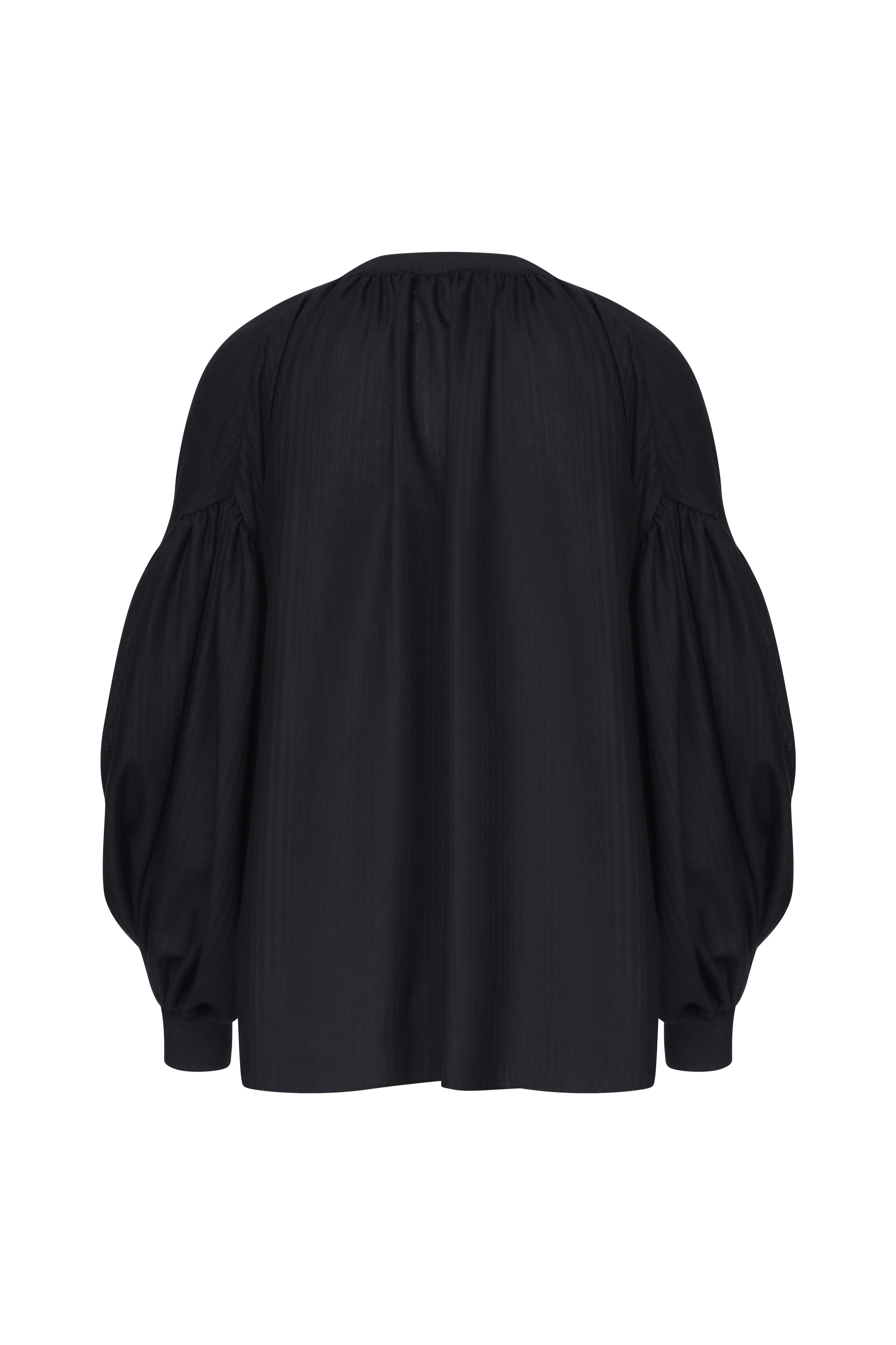 Nazlı Ceren-Eve Koton Gömlek Black-Gömlek-3-Milagron.com