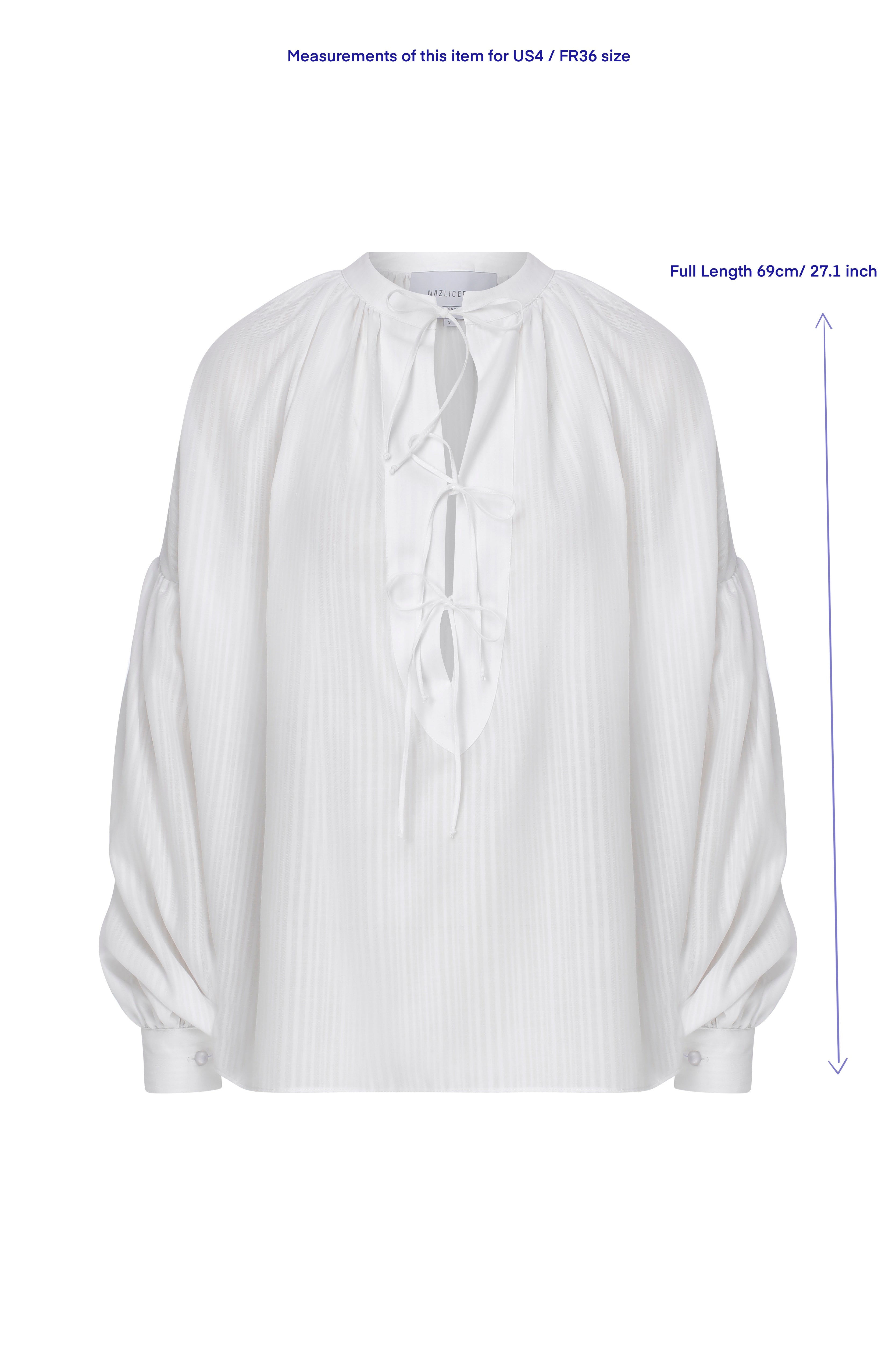 Nazlı Ceren-Eve Koton Gömlek White-Gömlek-5-Milagron.com