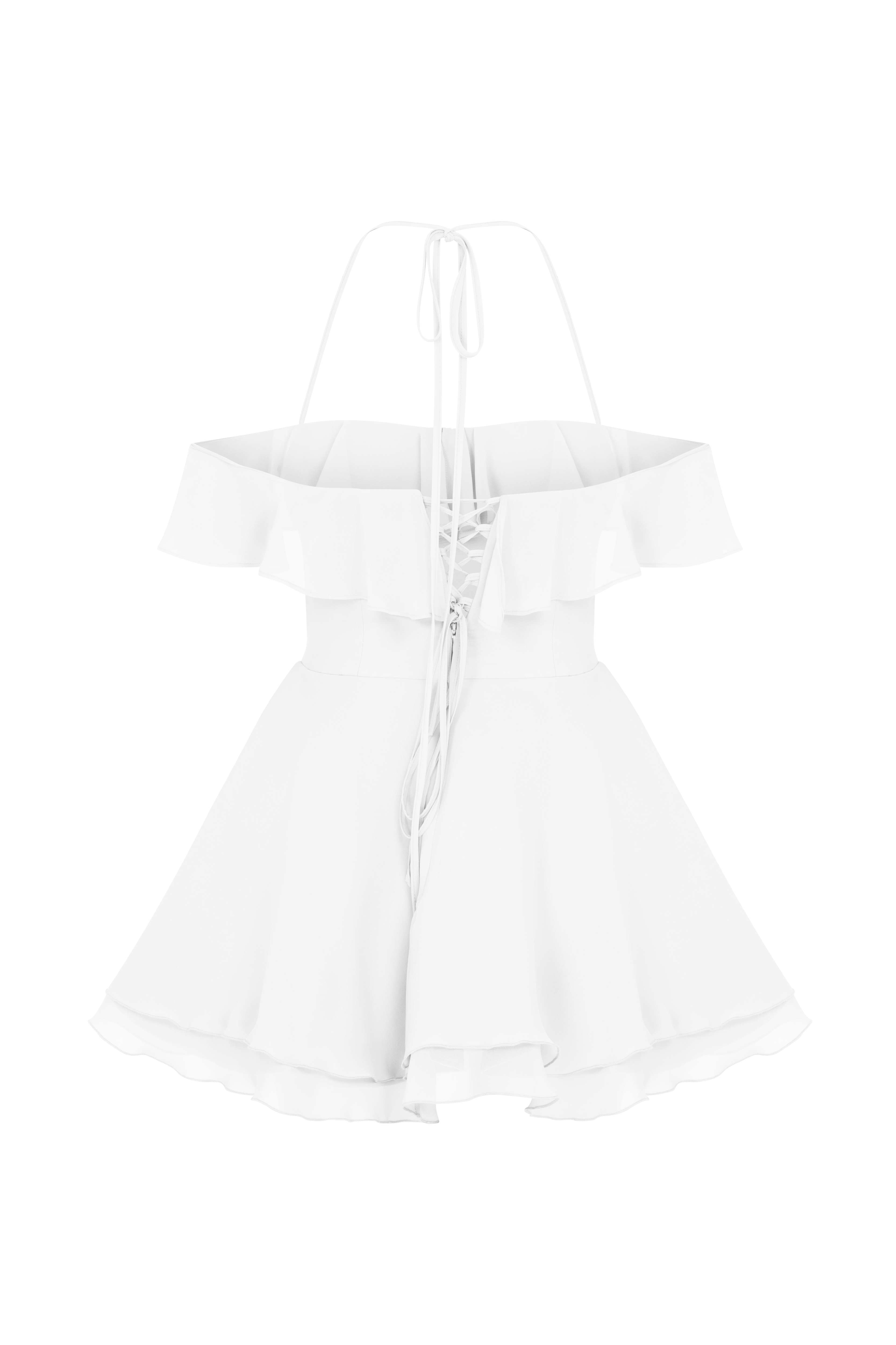 Evie Mini Elbise Beyaz