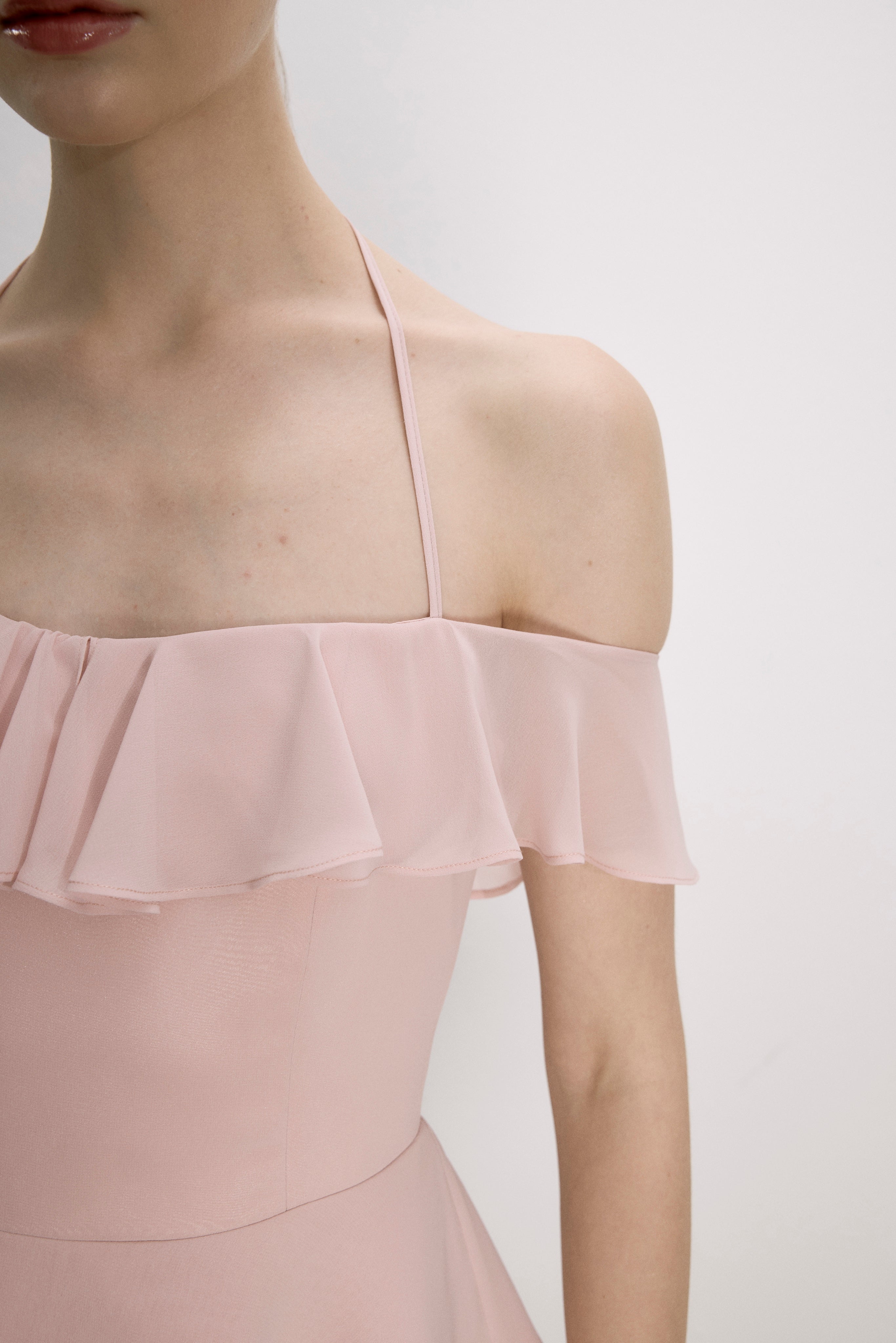 Nazlı Ceren-Evie Mini Elbise Pembe-Dresses-7-Milagron.com