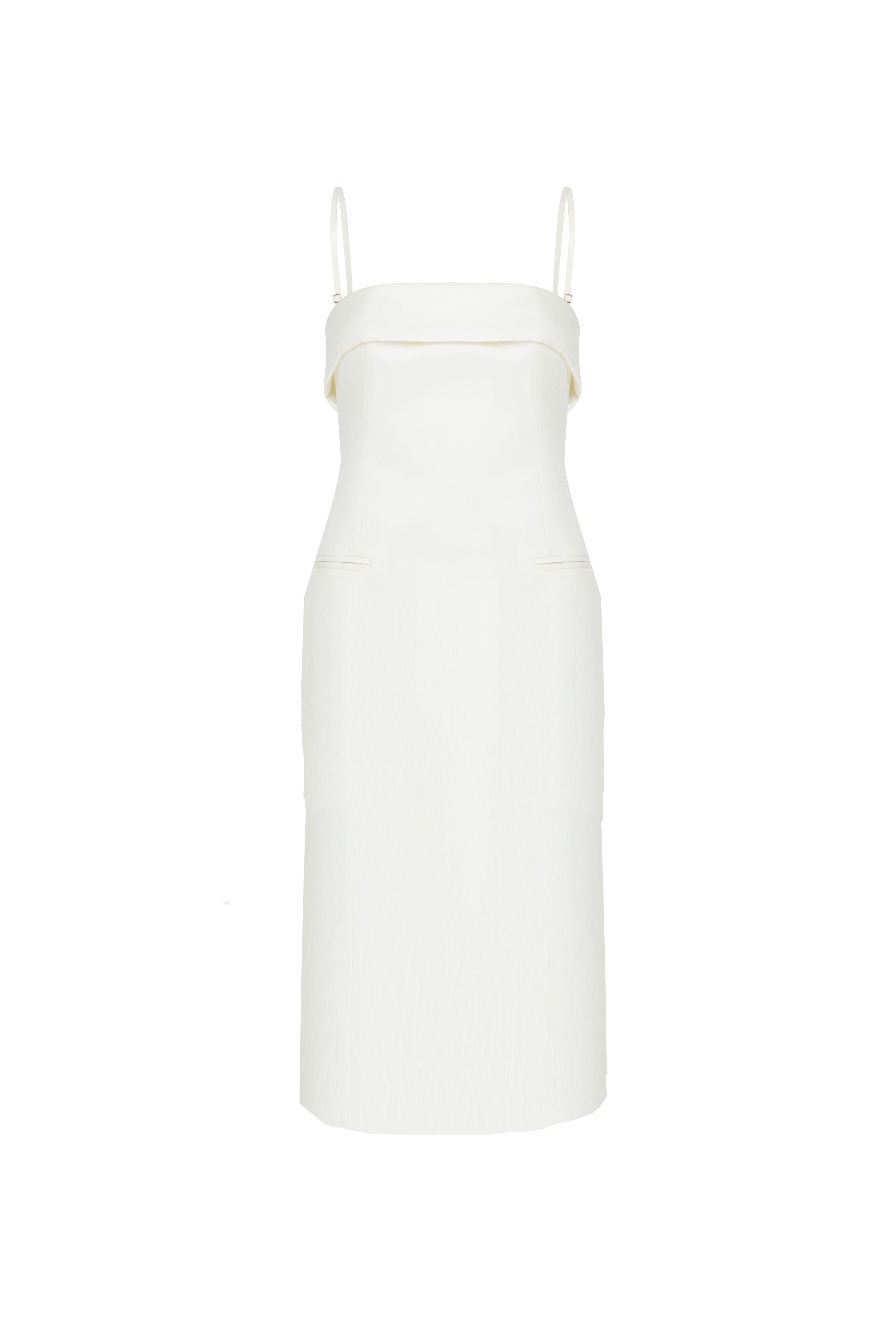 Nazlı Ceren-Gaia Uzun Elbise Vanilya Ice-Elbise-4-Milagron.com