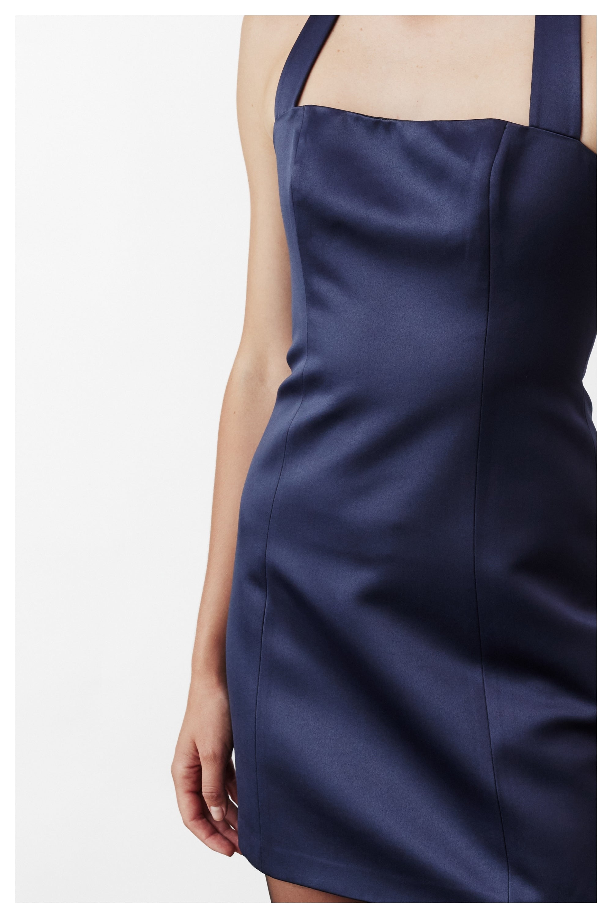 Nazlı Ceren-Hadley Mini Elbise Lacivert-Elbise-3-Milagron.com