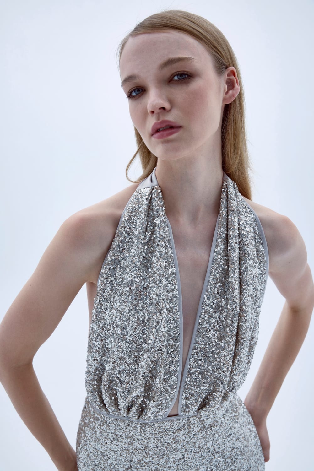 Nazlı Ceren-Ines Payetli Elbise-Elbise-2-Milagron.com