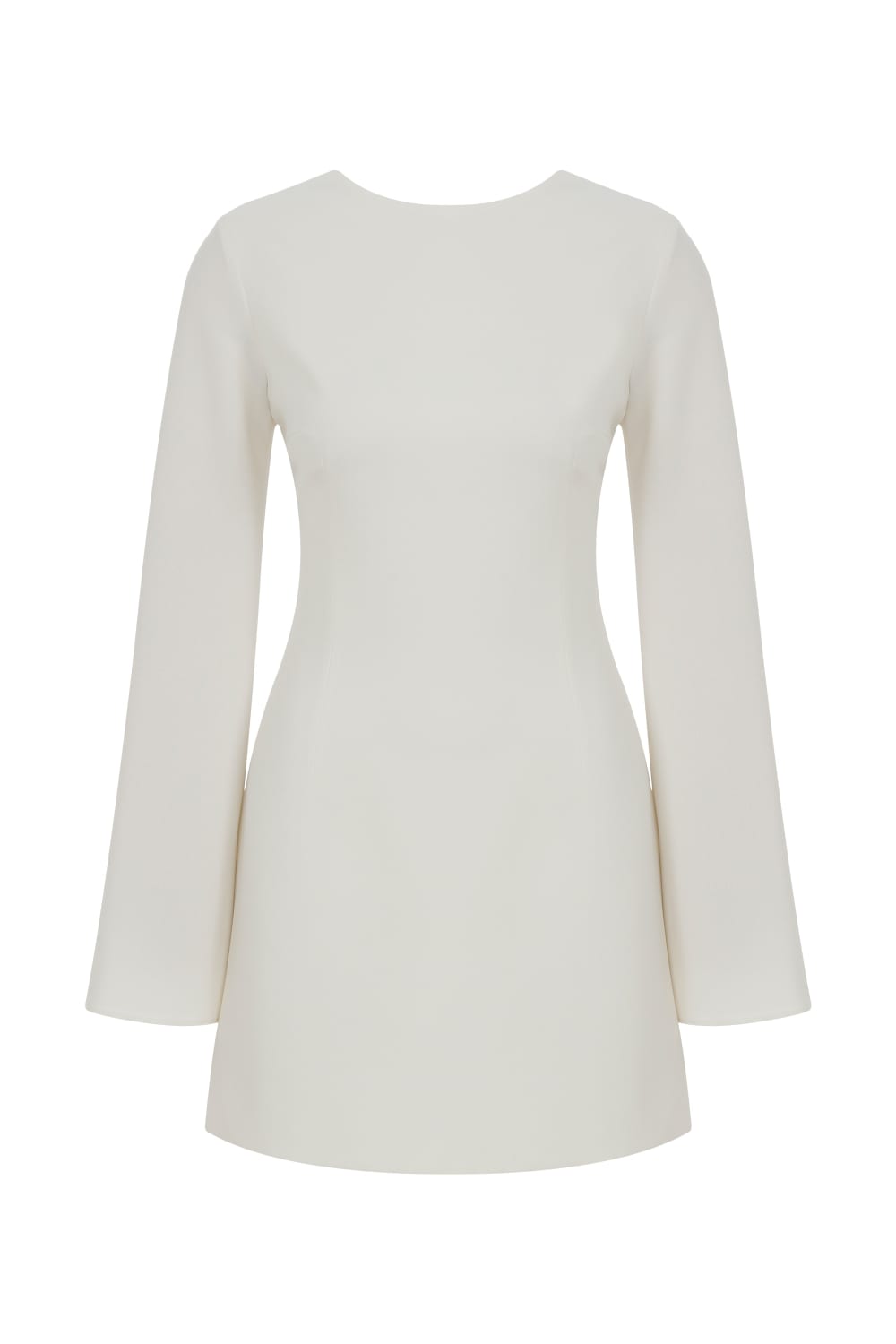 Nazlı Ceren-Ira Sırt Dekolteli Mini Elbise Blanche-Elbise-1-Milagron.com