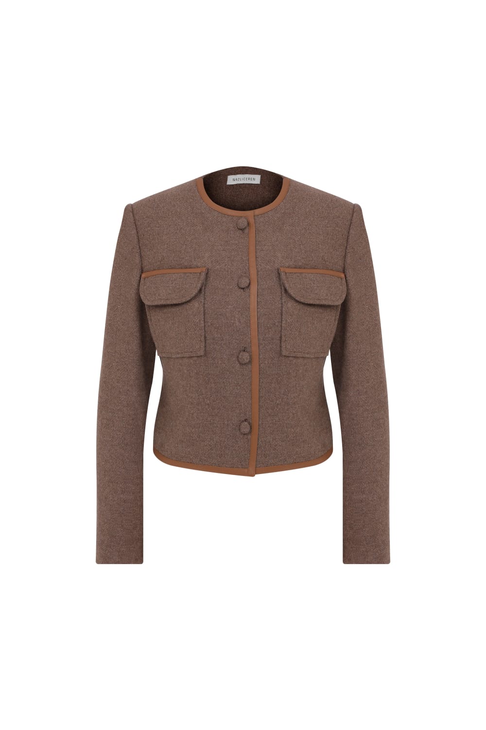Nazlı Ceren-Irma Yün Ceket Mocha-Ceket-1-Milagron.com