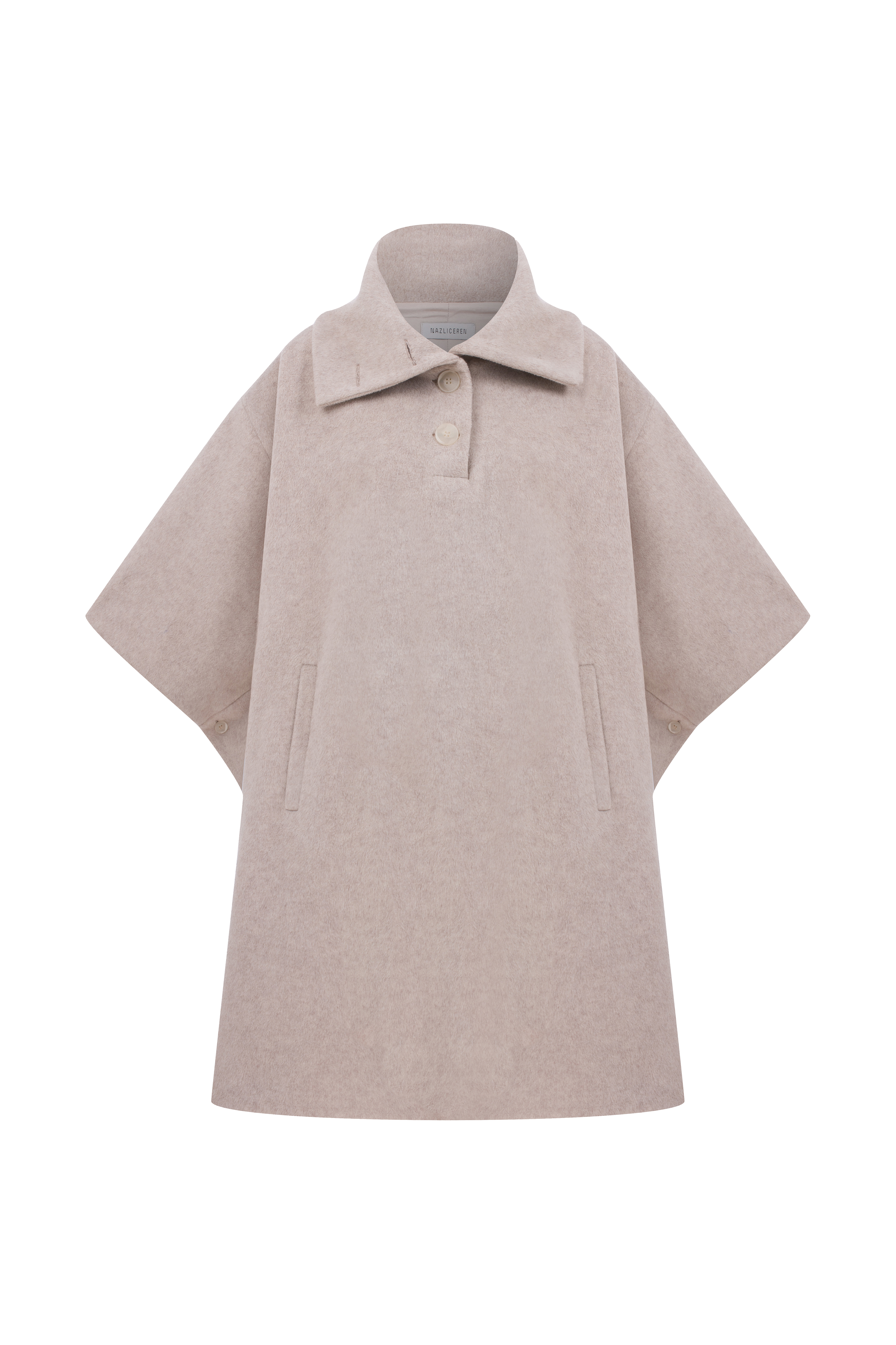 Nazlı Ceren-Jarine Yün Karışımlı Panço-Panço-1-Milagron.com