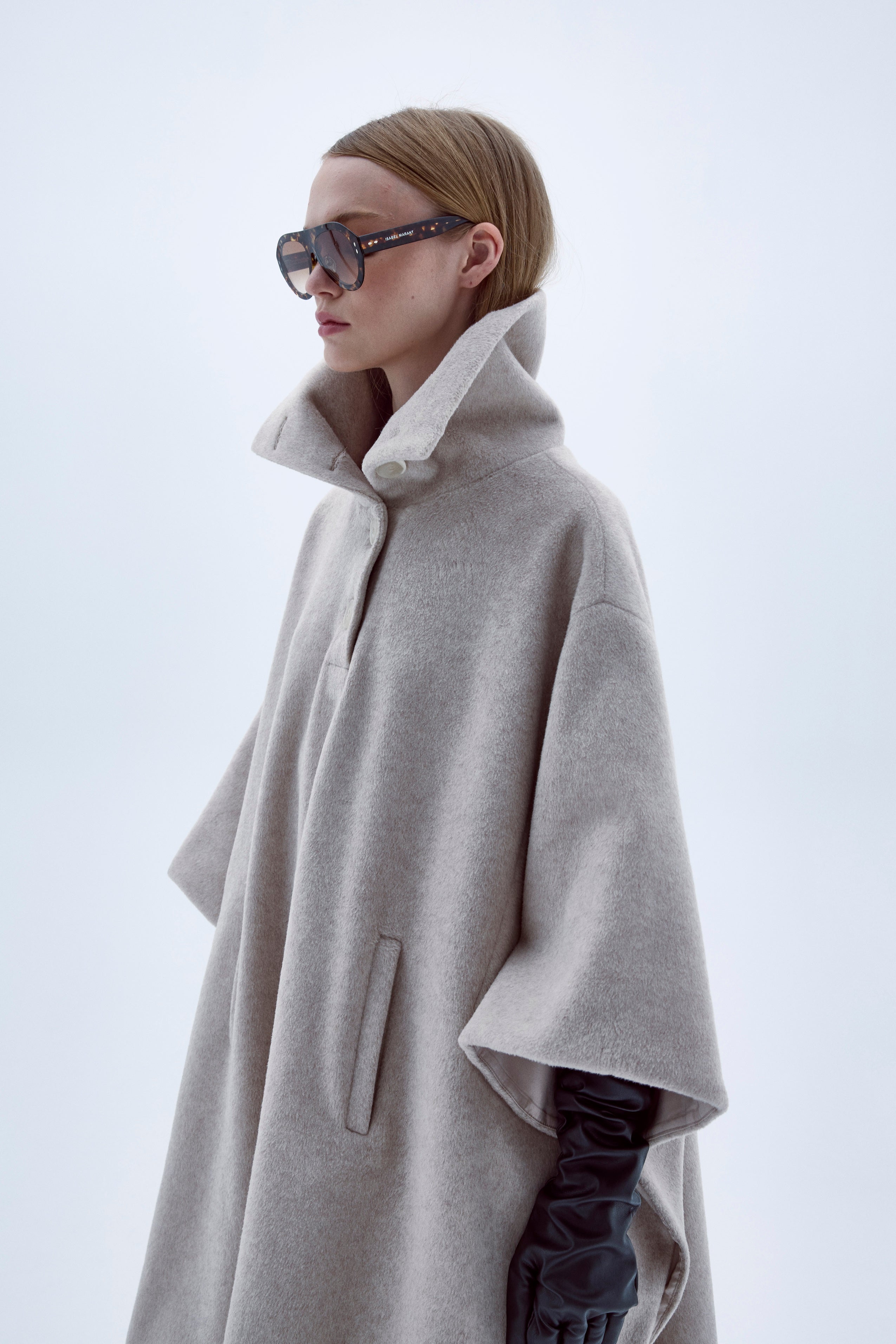 Nazlı Ceren-Jarine Yün Karışımlı Panço-Panço-4-Milagron.com