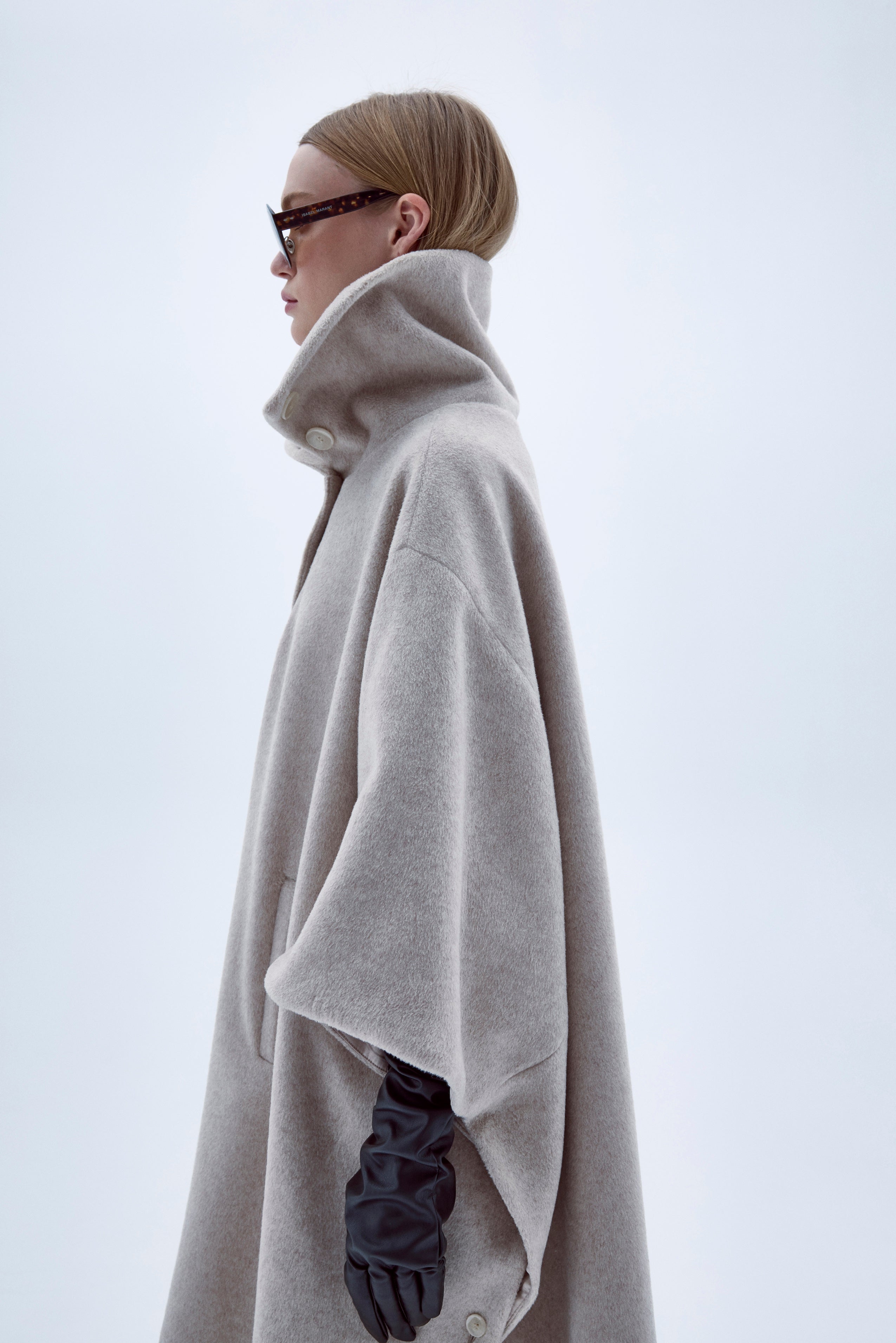 Nazlı Ceren-Jarine Yün Karışımlı Panço-Panço-5-Milagron.com