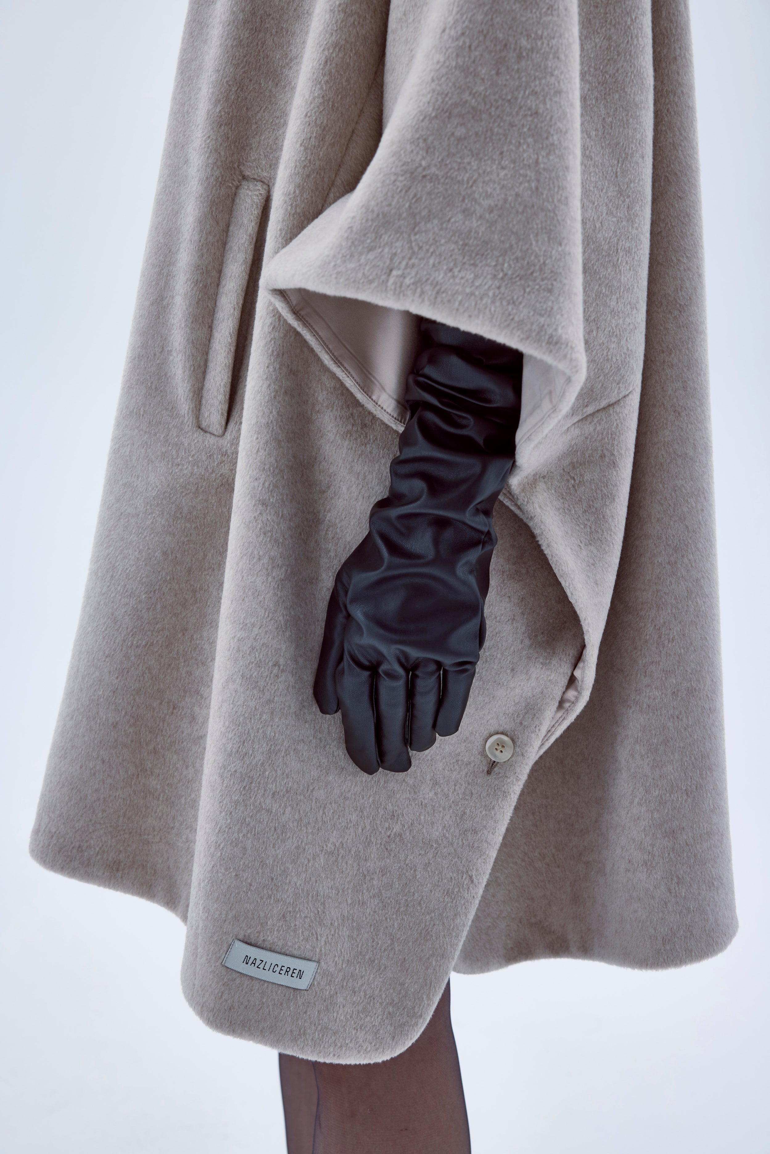 Nazlı Ceren-Jarine Yün Karışımlı Panço-Panço-6-Milagron.com