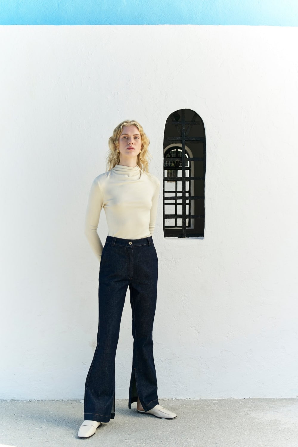 Nazlı Ceren-Jenn örme Bluz Beige-Bluz-3-Milagron.com