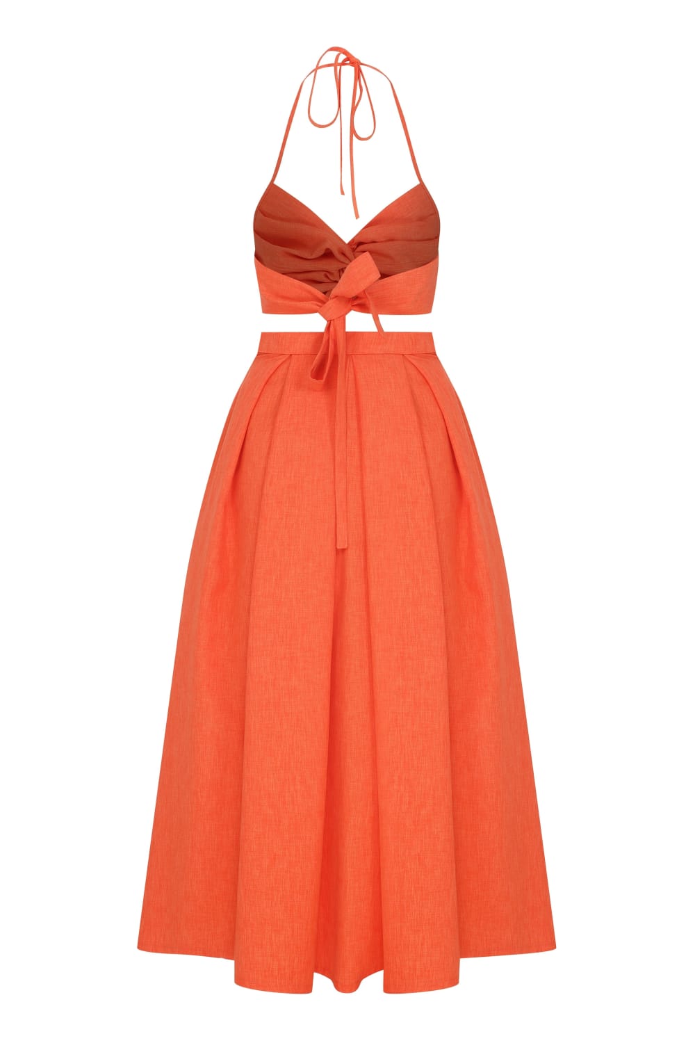Nazlı Ceren-June Midi Etek Spicy Orange-Etek-5-Milagron.com