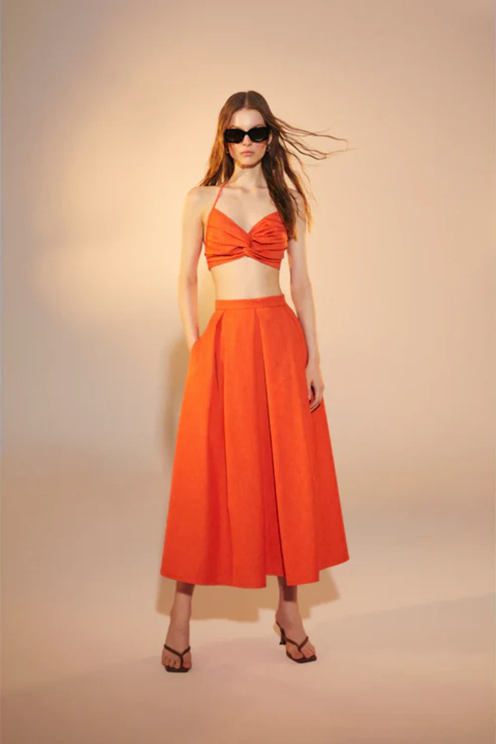 Nazlı Ceren-June Top Spicy Orange-Top-3-Milagron.com