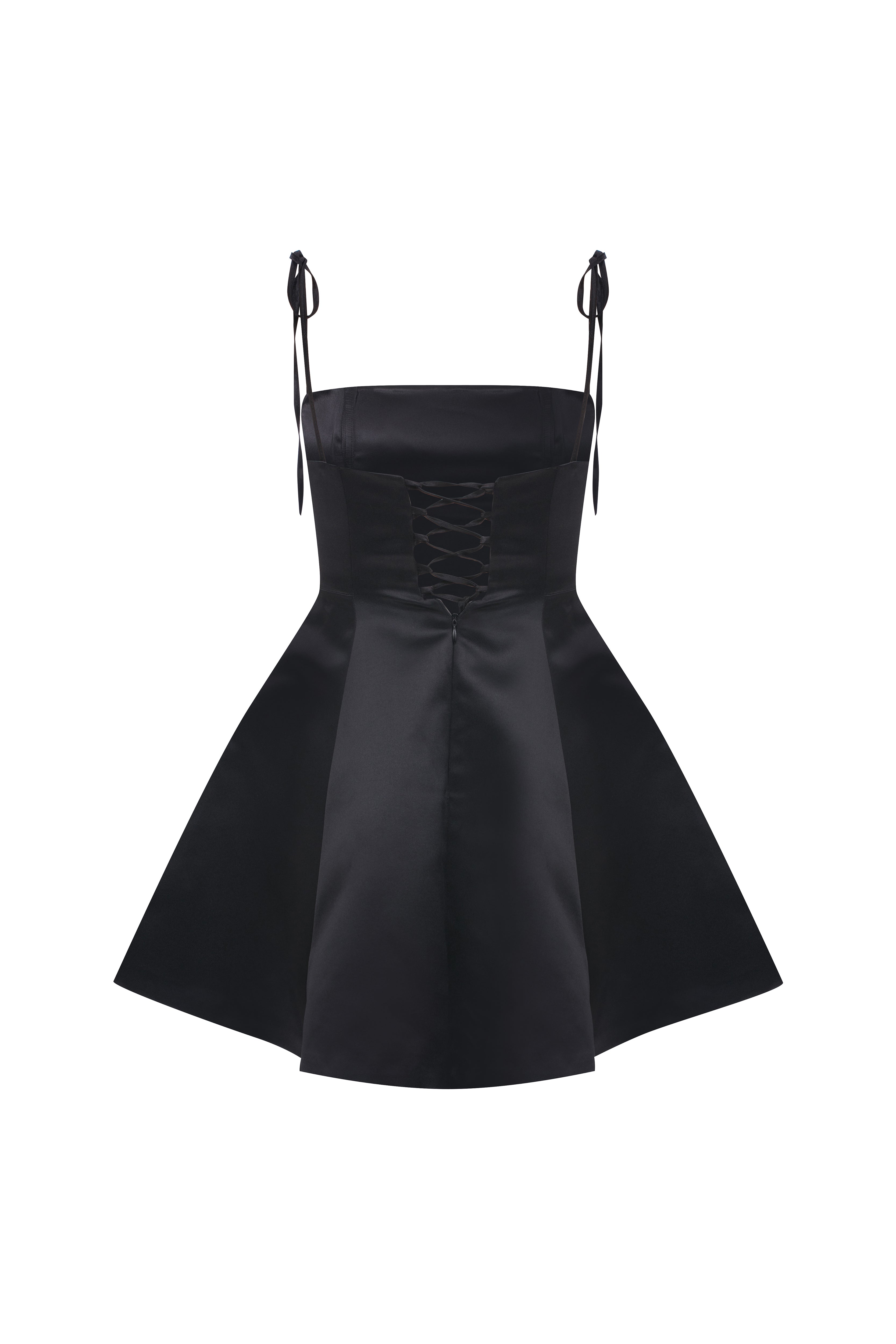 Nazlı Ceren-Juniper Mini Elbise Siyah-Elbise-6-Milagron.com