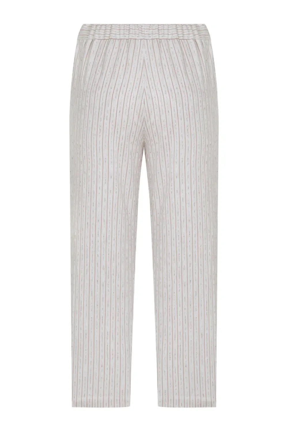 Nazlı Ceren-Kyra Çizgili Keten Pantolon Walnut-Pantolon-9-Milagron.com