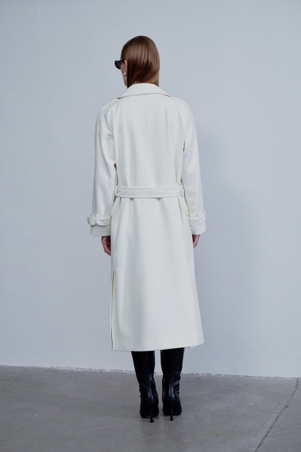 Nazlı Ceren-Laura Oversize Kaşmir Palto Blanche-Kaban-2-Milagron.com