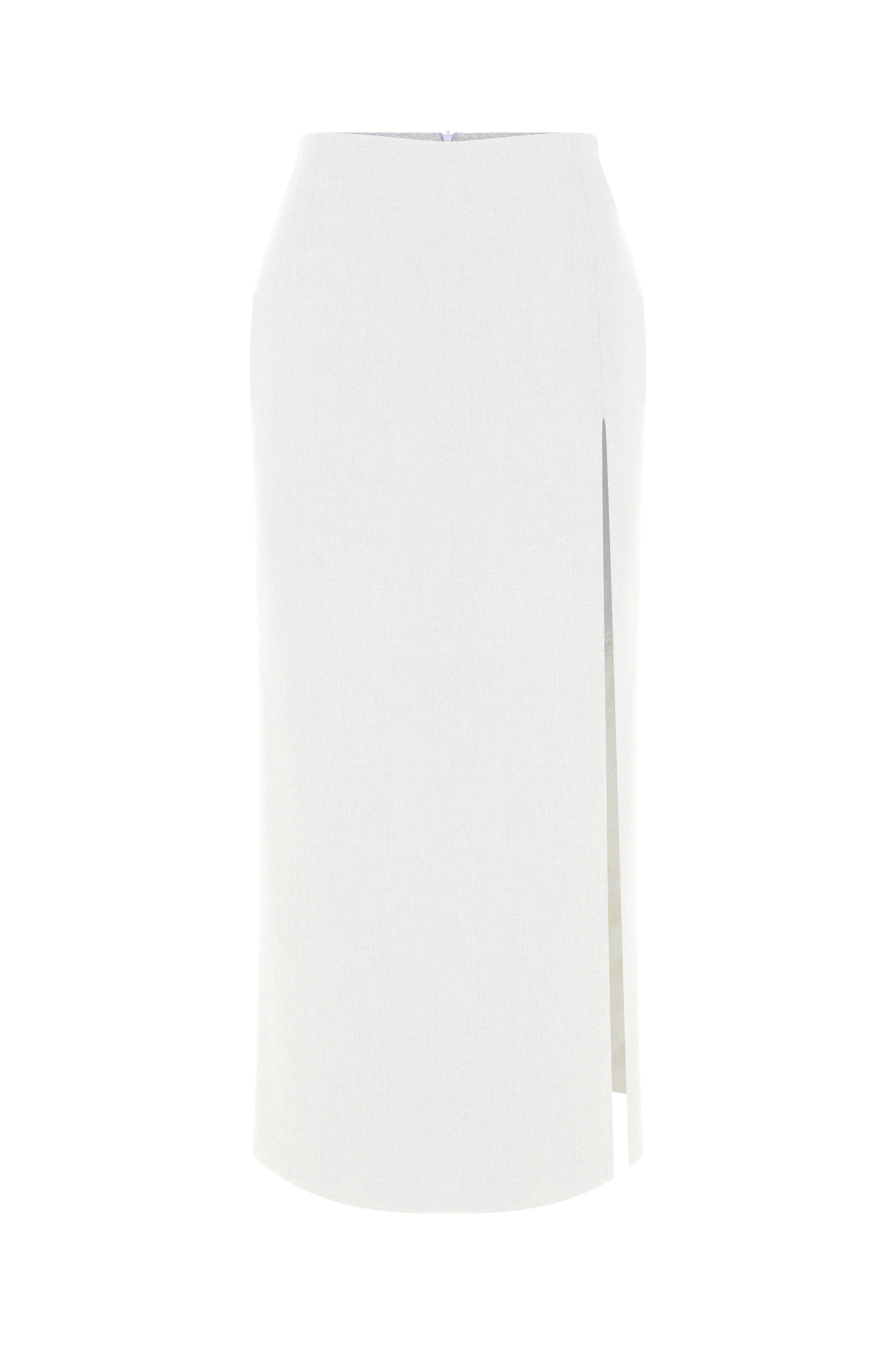 Nazlı Ceren-Lea Maxi Etek Beyaz-Etek-3-Milagron.com