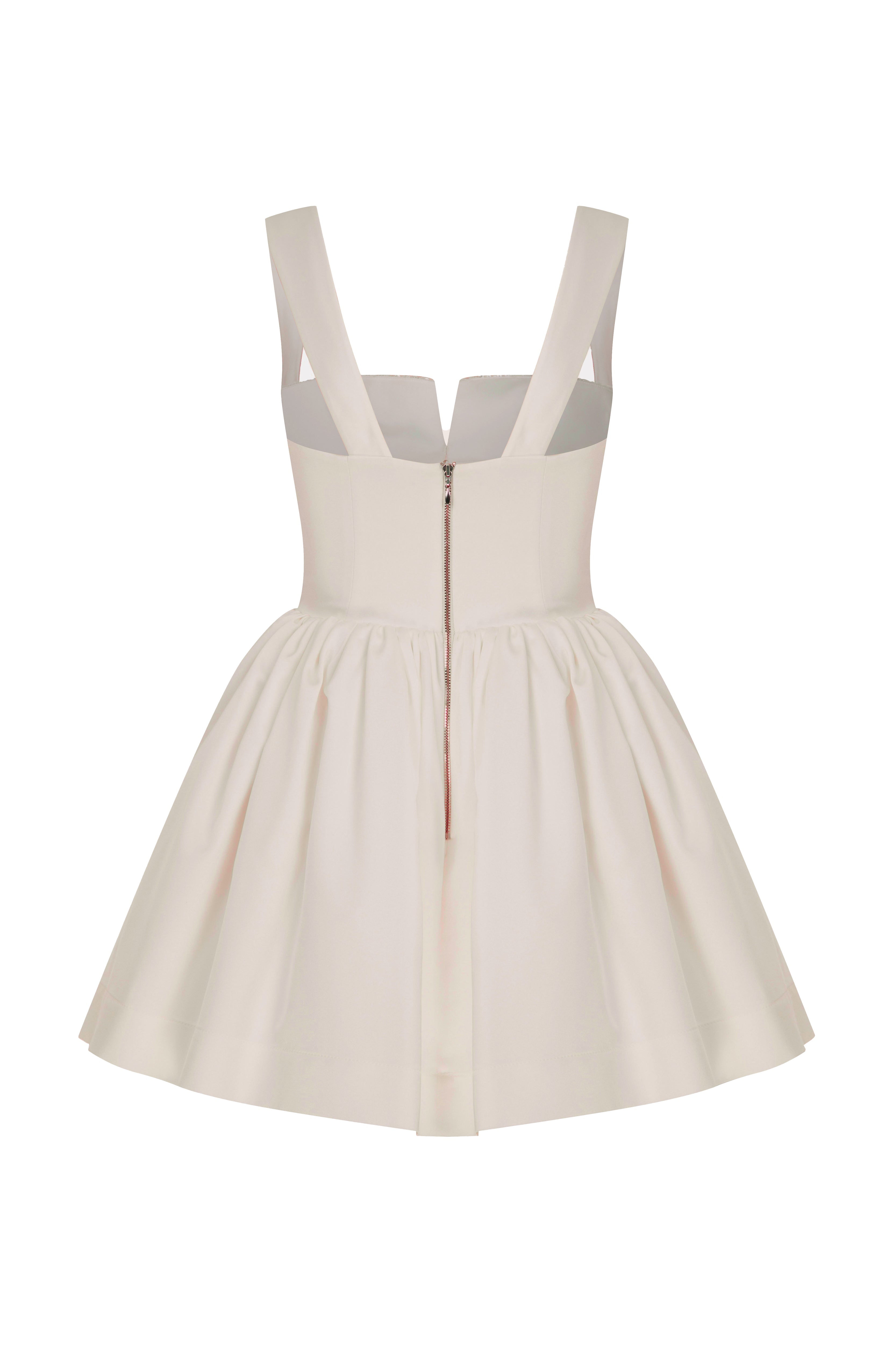 Nazlı Ceren-Leanne Saten Mini Elbise Toz Pembe-Elbise-9-Milagron.com