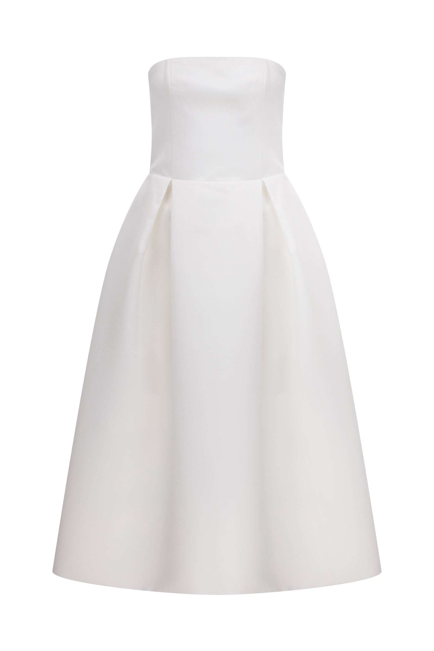 Nazlı Ceren-Lola Midi Elbise Beyaz-Elbise-4-Milagron.com