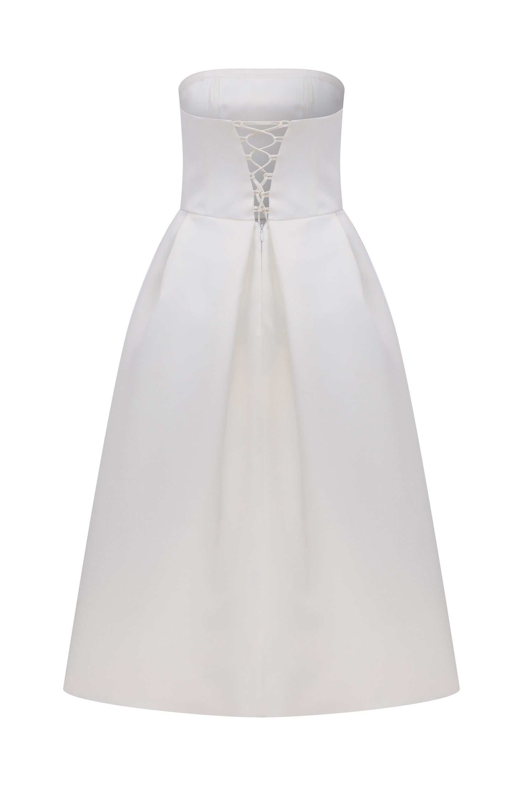 Nazlı Ceren-Lola Midi Elbise Beyaz-Elbise-5-Milagron.com