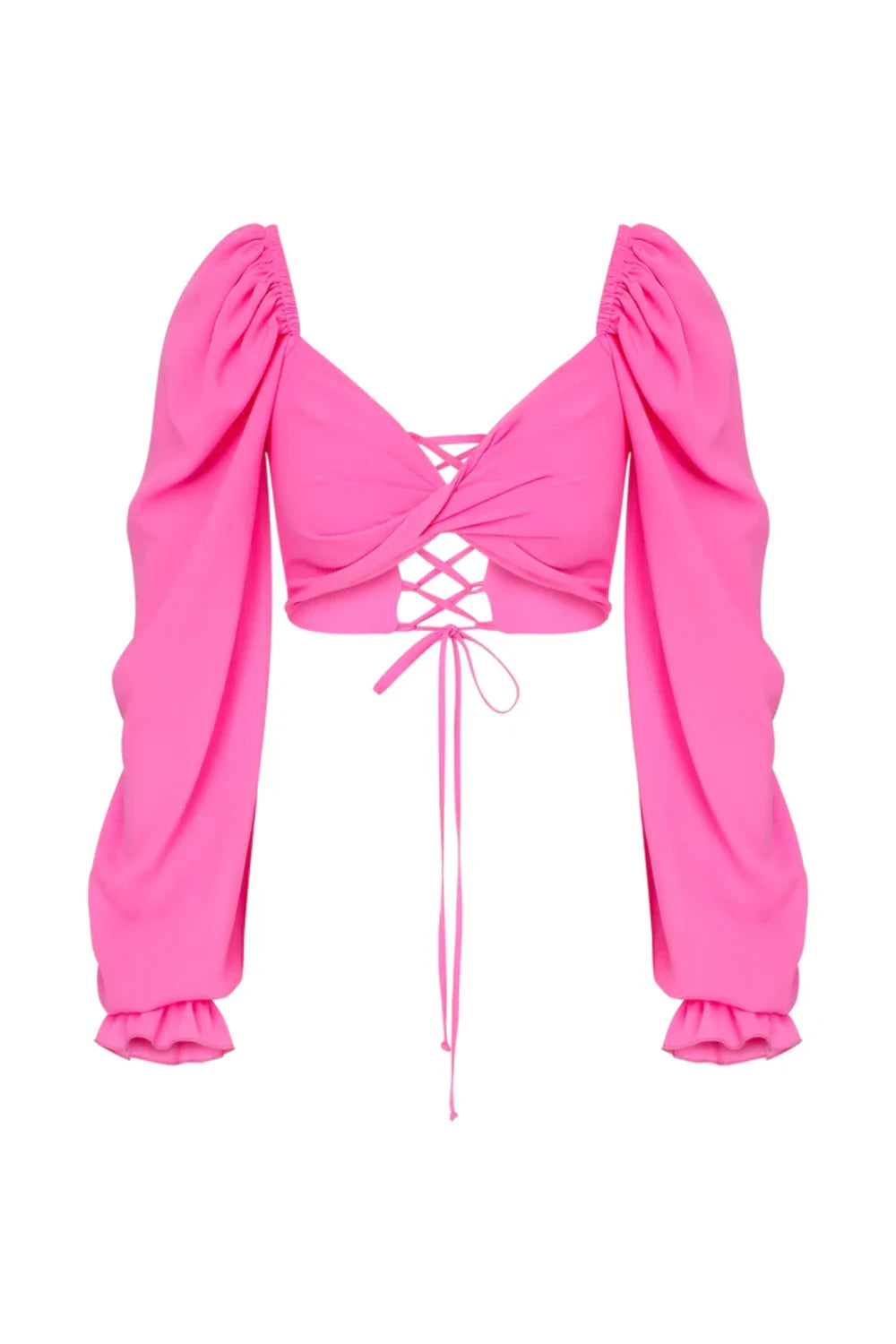 Nazlı Ceren-Lolly Top Candy Pink-Top-1-Milagron.com
