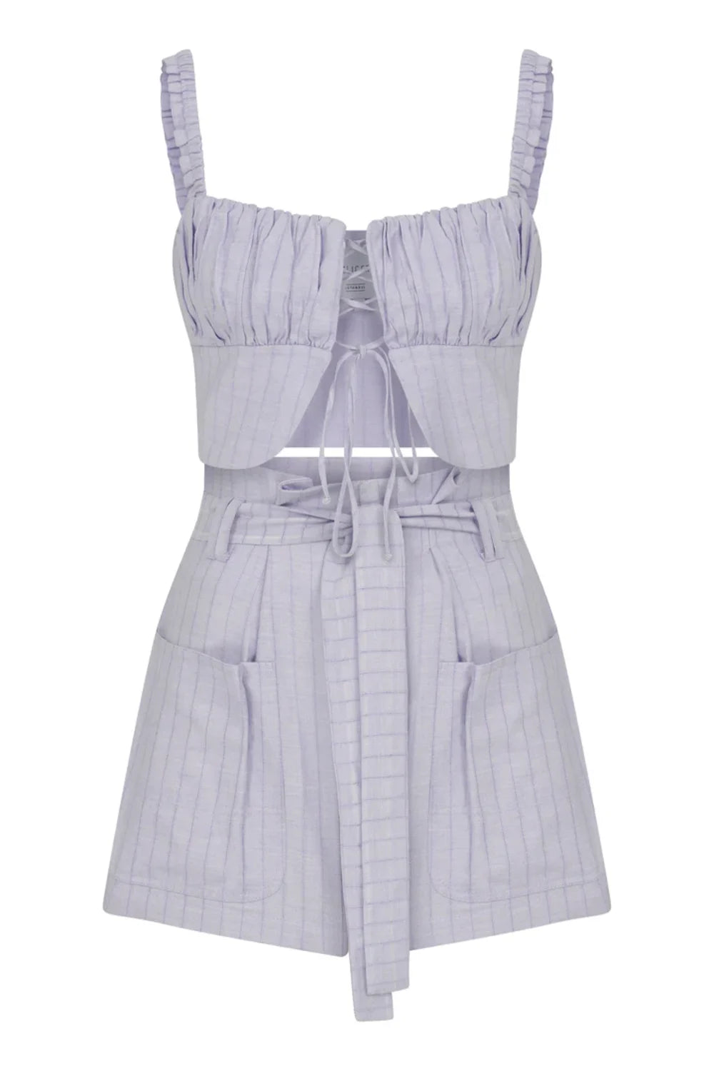 Nazlı Ceren-Louis Keten Şort-Şort-2-Milagron.com