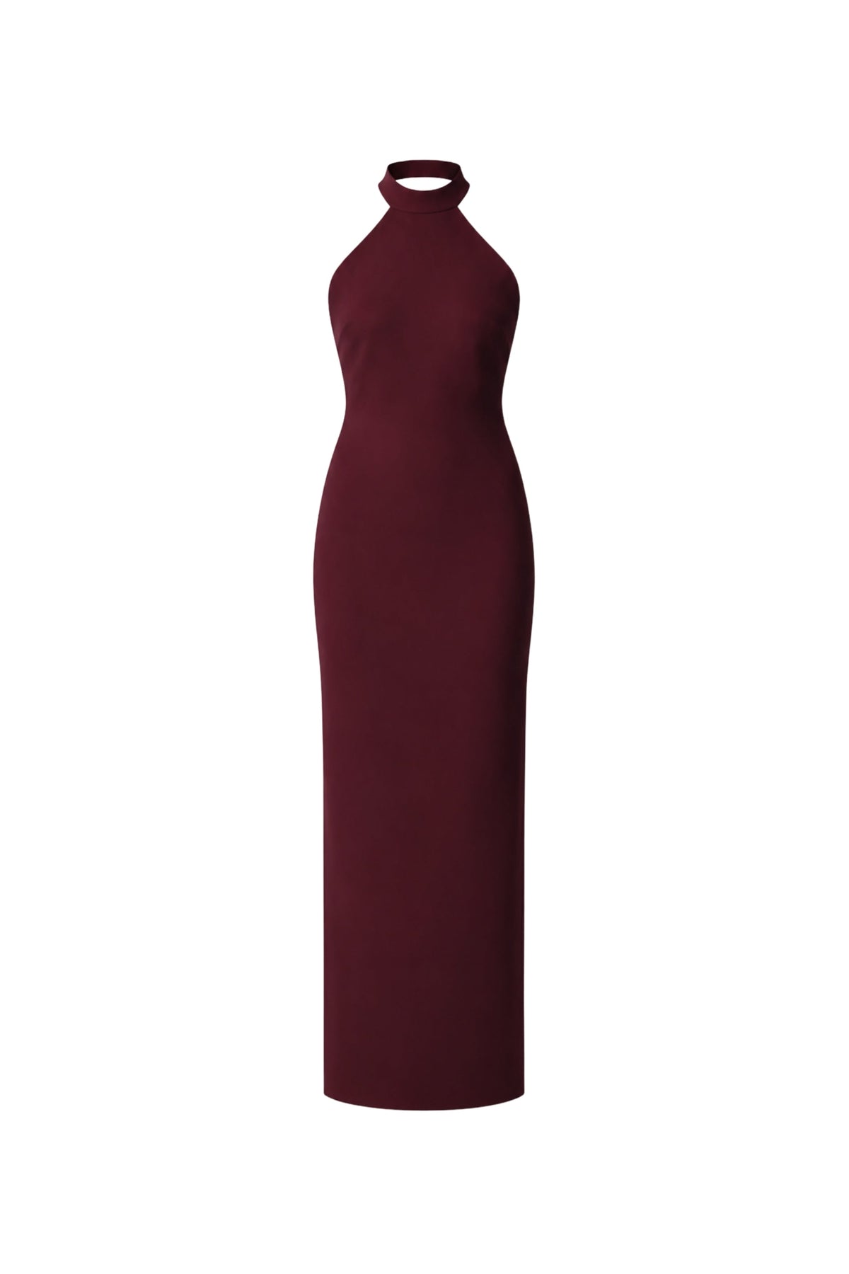 Marcel Midi Krep Elbise - Bordo - 0
