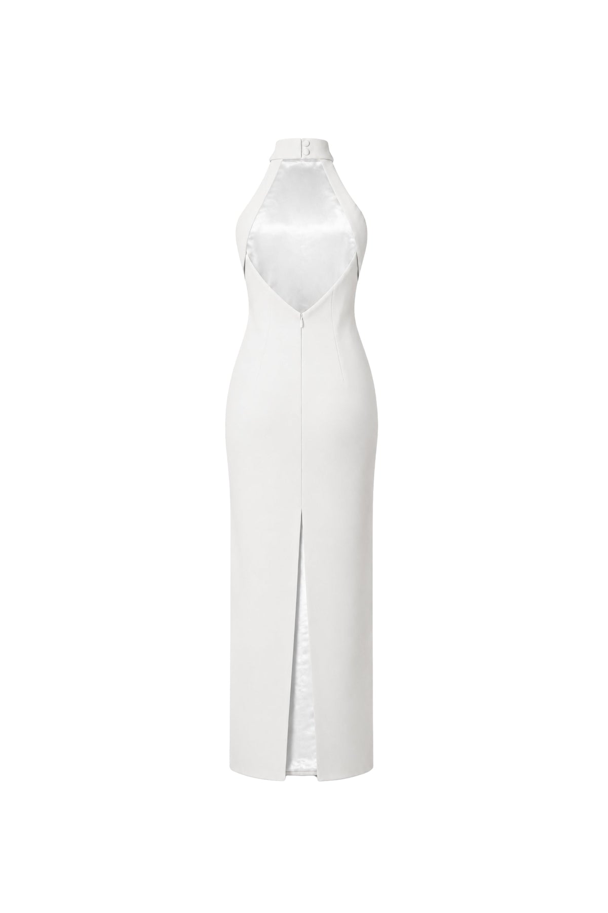Marcel Midi Krep Elbise Ivory, Beyaz - 1