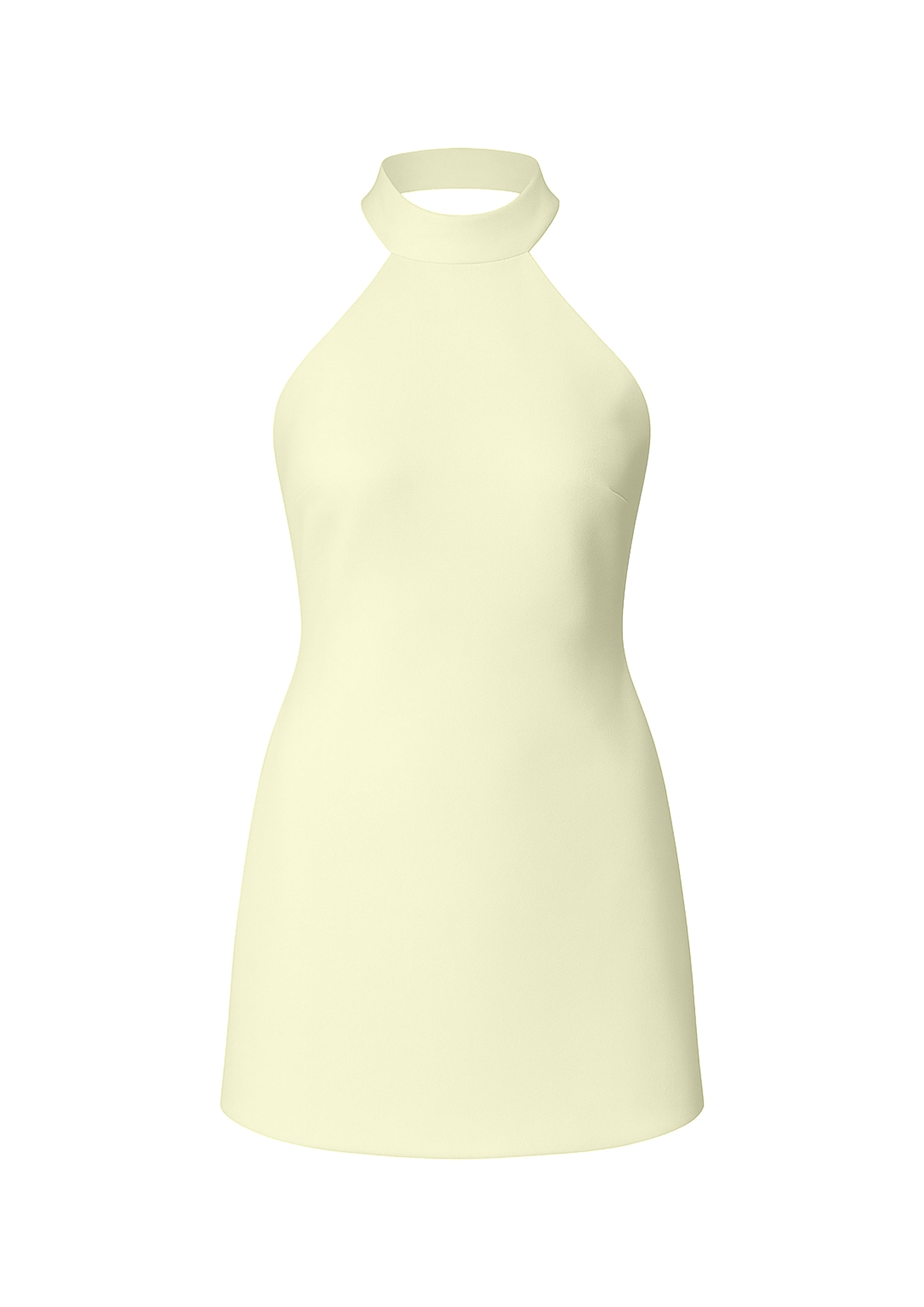 Marcel Mini Krep Elbise Sarı - 4