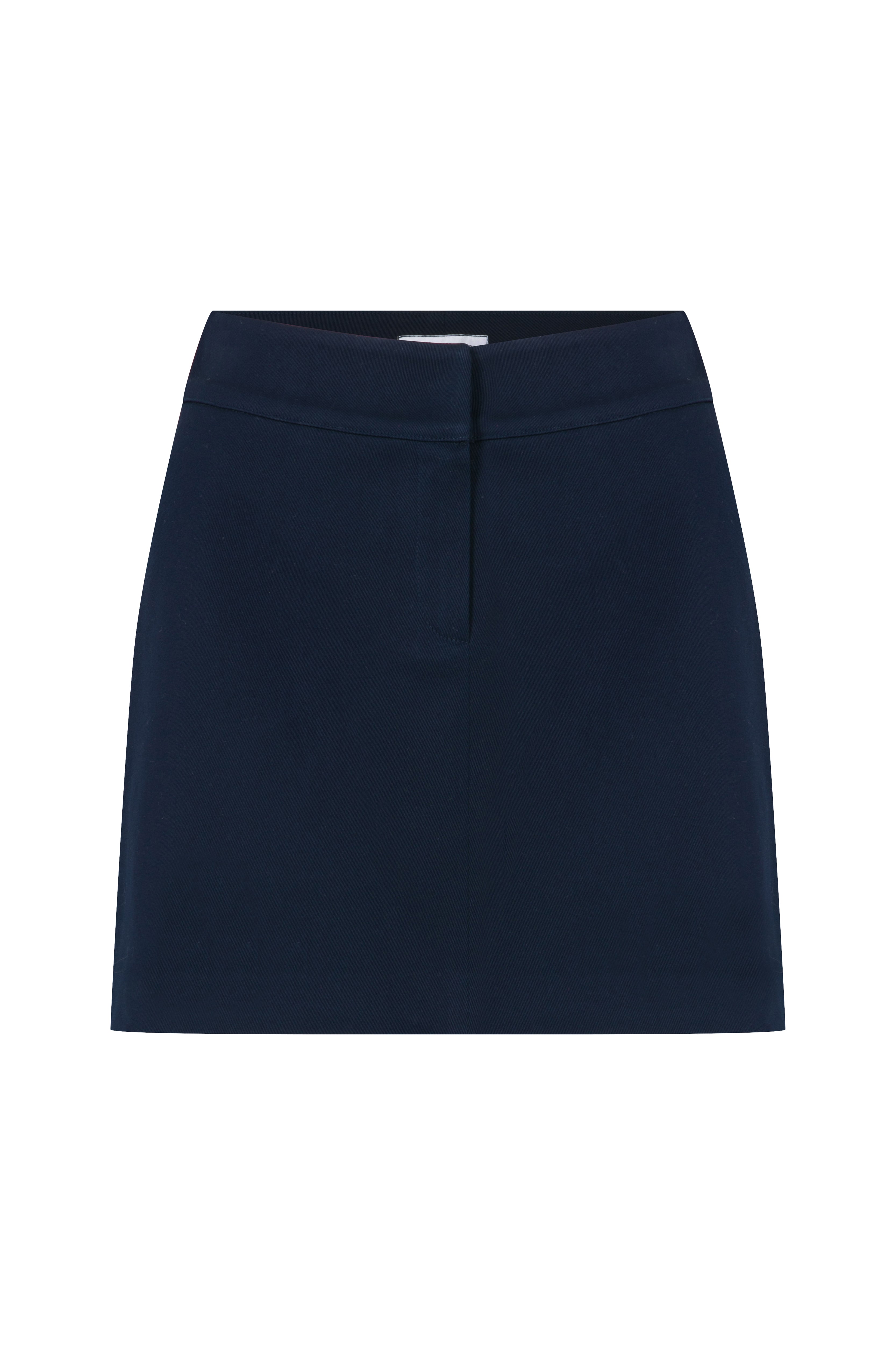 Nazlı Ceren-Marde Koton Mini Etek Deep Cobalt-Etek-1-Milagron.com