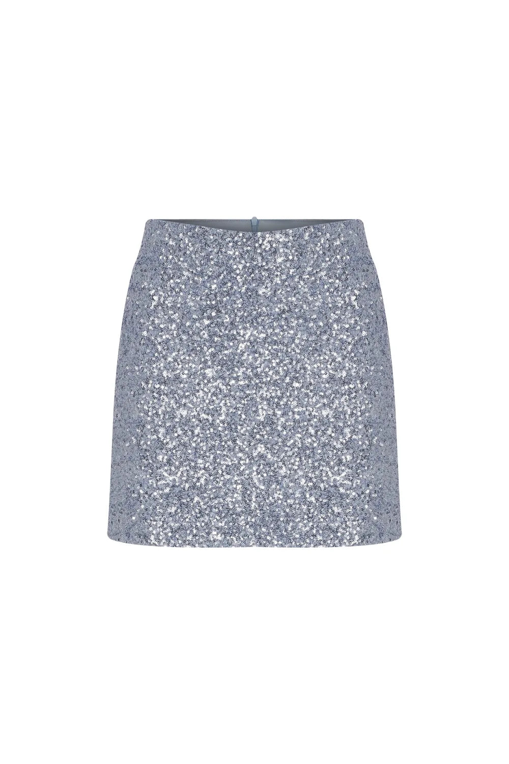 Nazlı Ceren-Marde Payet Mini Etek Powder Blue-Etek-1-Milagron.com