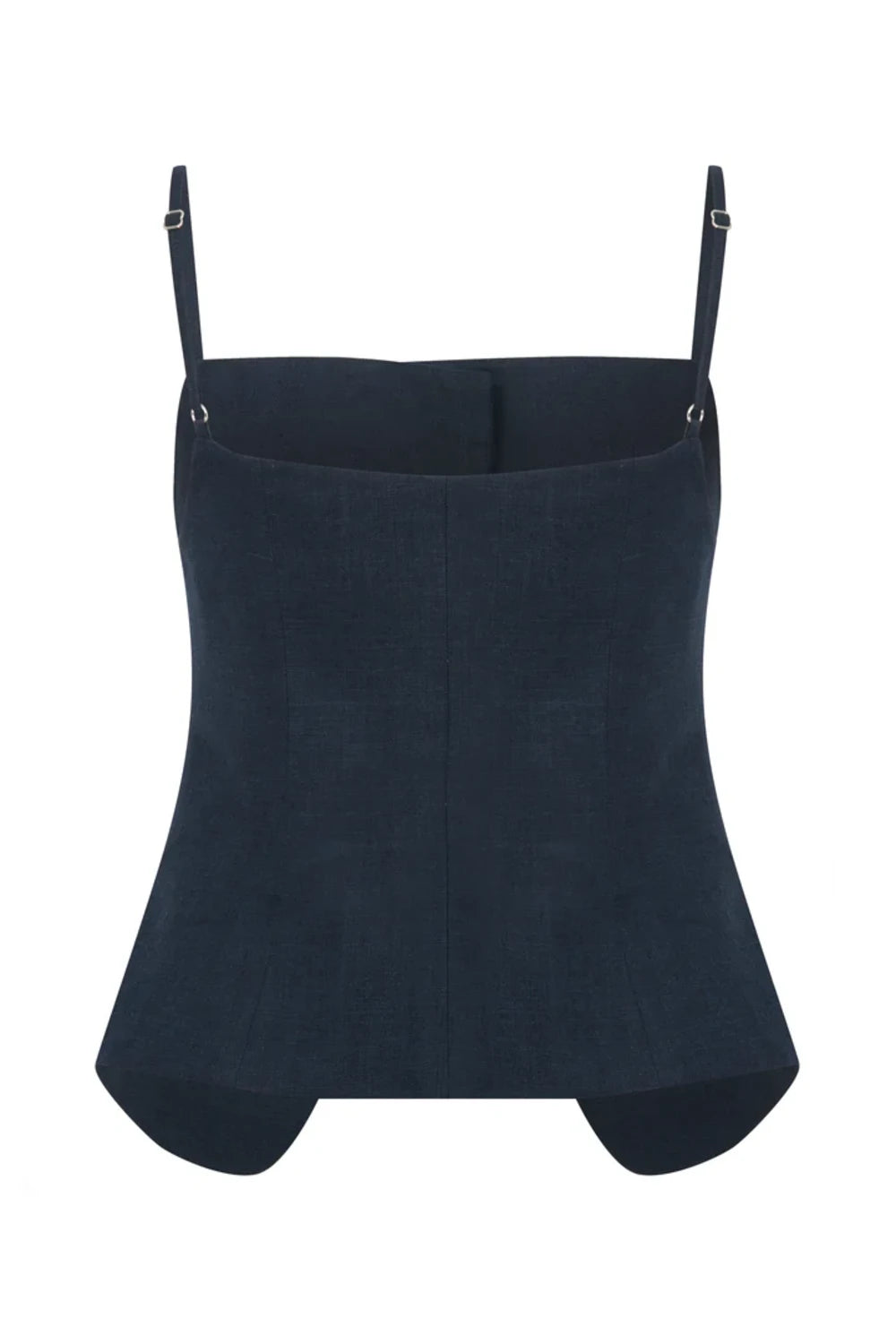 Nazlı Ceren-Marona Keten Top Dark Navy-Top-2-Milagron.com