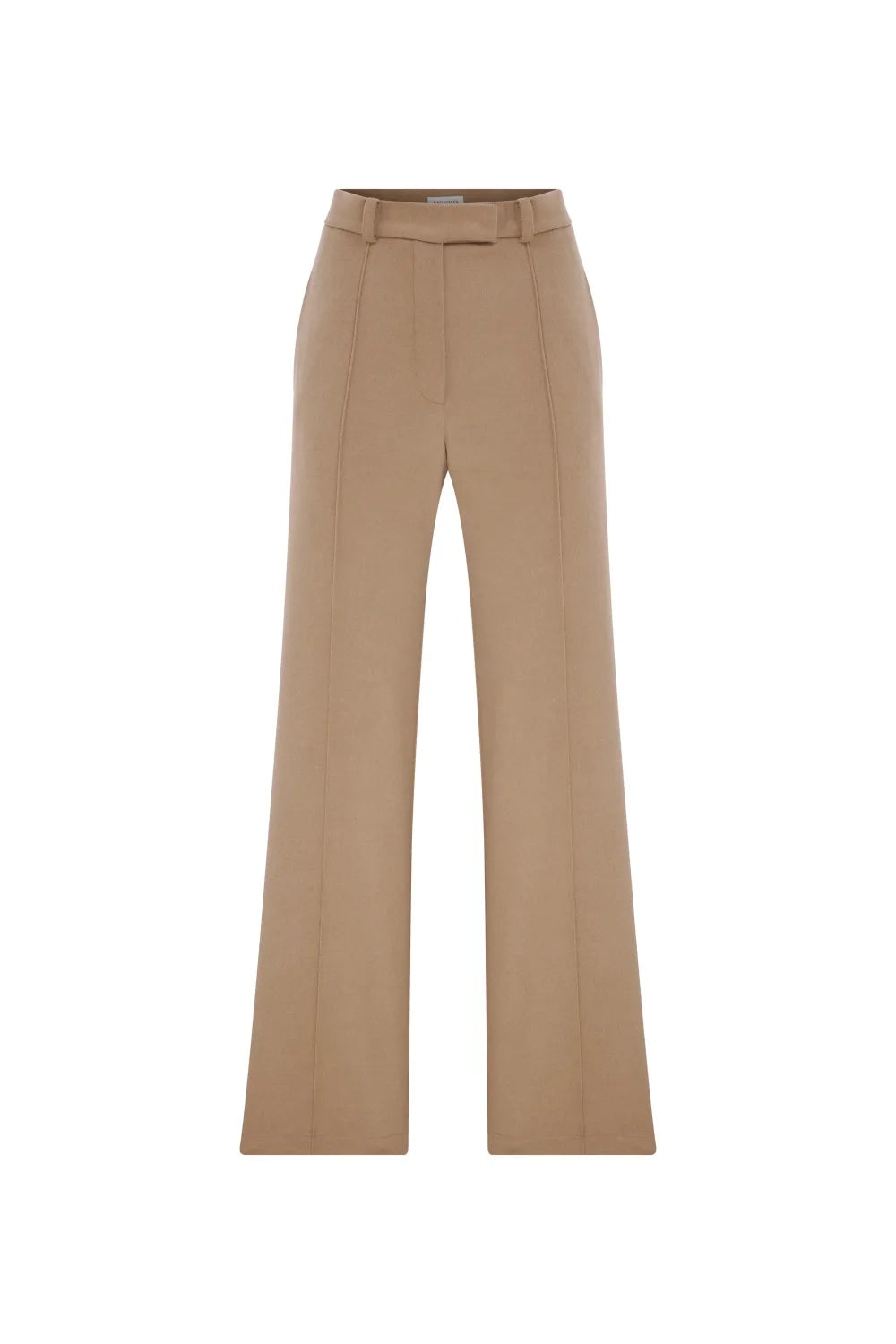 Nazlı Ceren-Millie Yün Pantolon Beige-Kumaş Pantolon-1-Milagron.com