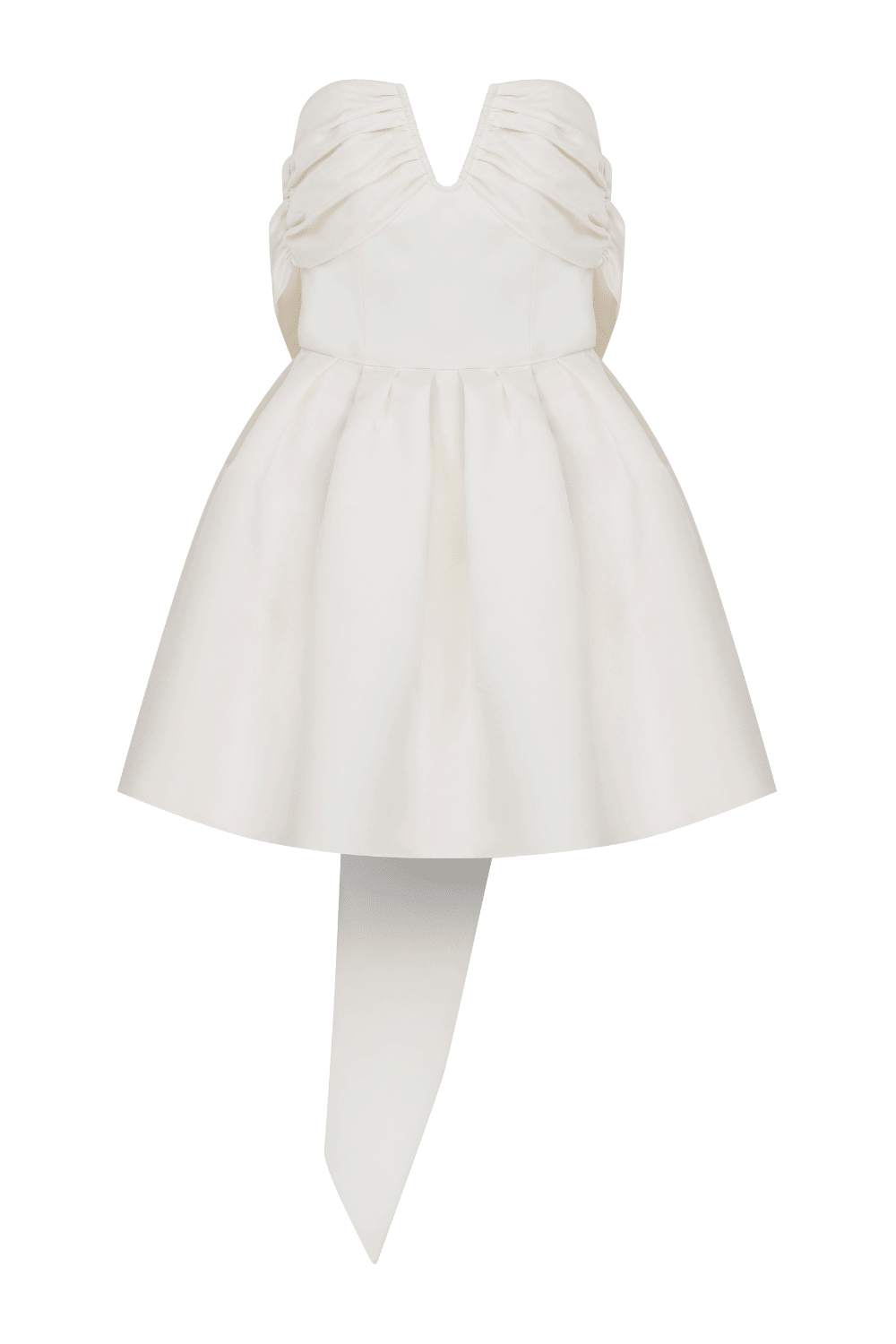 Nazlı Ceren-Miro Straplez Mini Elbise Vanilla Ice-Elbise-1-Milagron.com