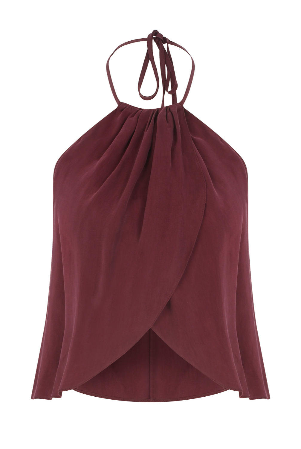 Mui Modal Top Red Plum